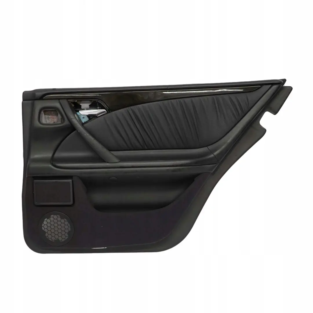  Mercedes-Benz E W210 Estate Rear Right Door Card Trim Panel Black Leather - SKU A2107370471 - Número de pieza A2107370471