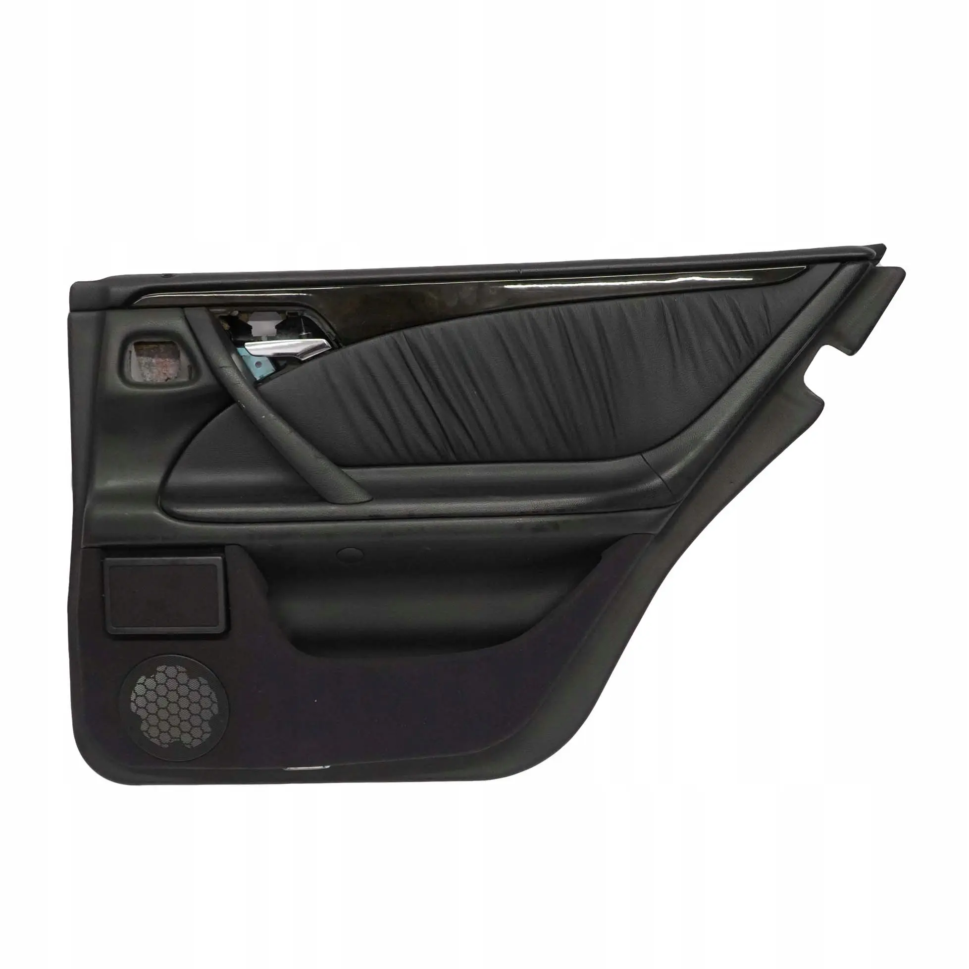 Mercedes-Benz E W210 Estate Rear Right O/S Door Card Trim Panel Black Leather