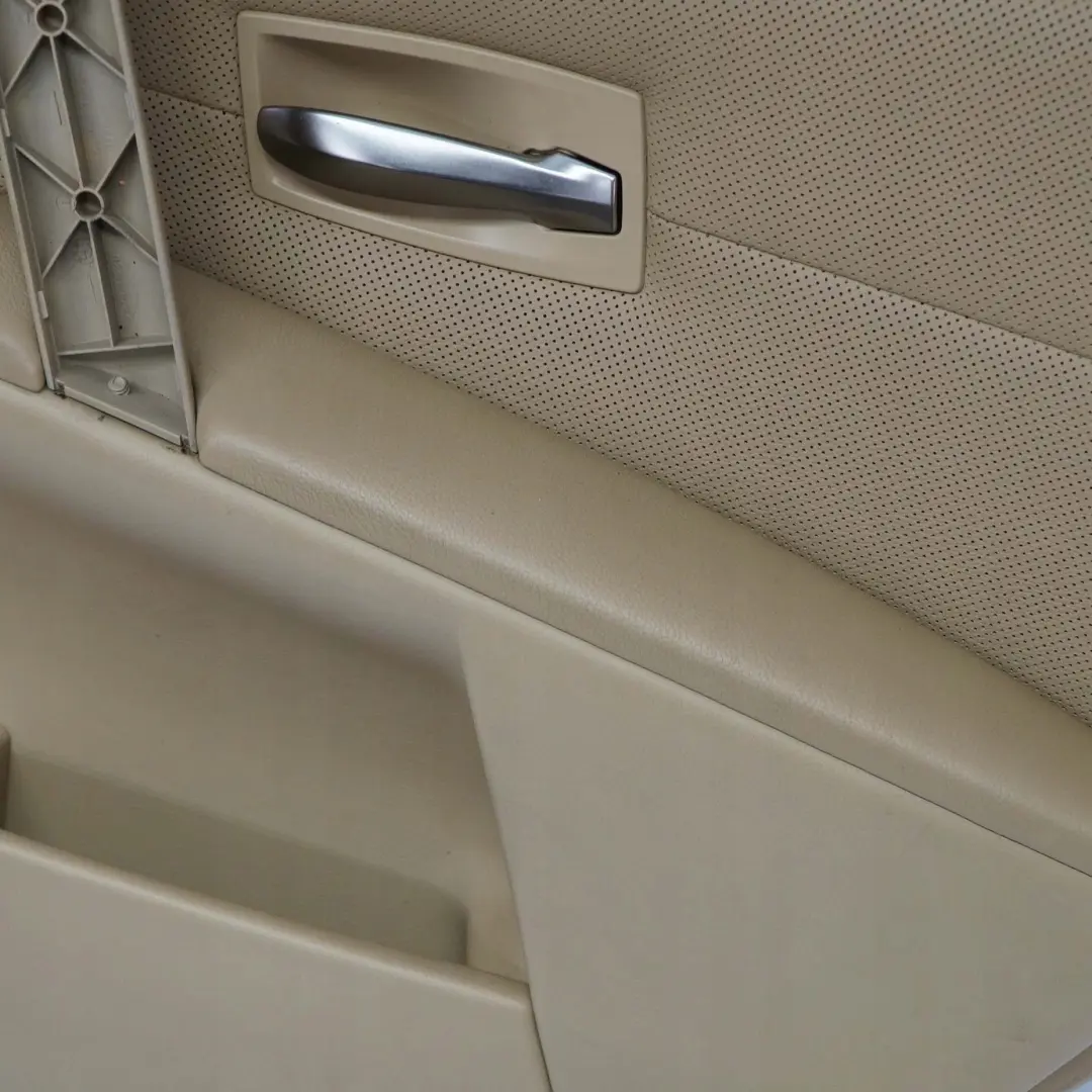 BMW 5 Series E60 E61 Rear Right O/S Door Card Leather Nasca Beige Lining Trim - SKU 7079508 - Part number 7079508