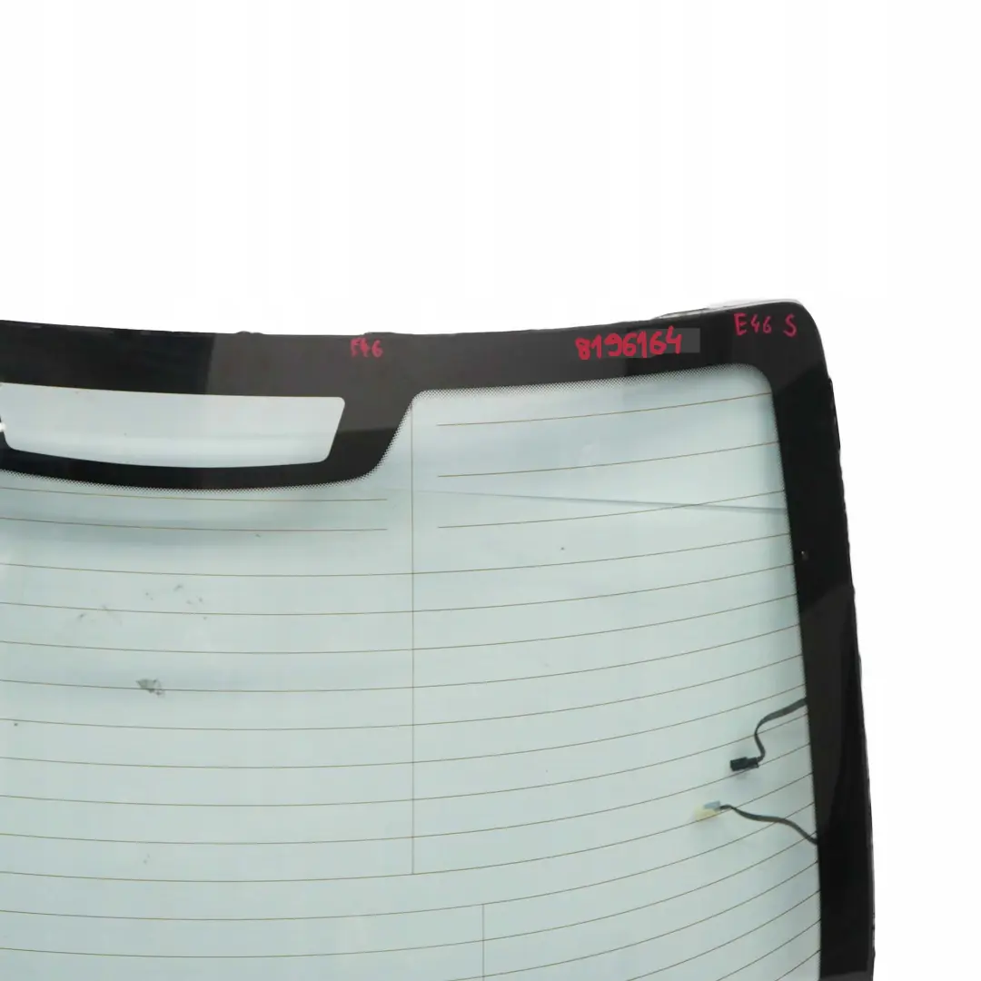 BMW 3 Series E46 Saloon Rear Tailgate Boot Trunk Lid Window Glass AS2 - SKU 8196164 - Part number 8196164