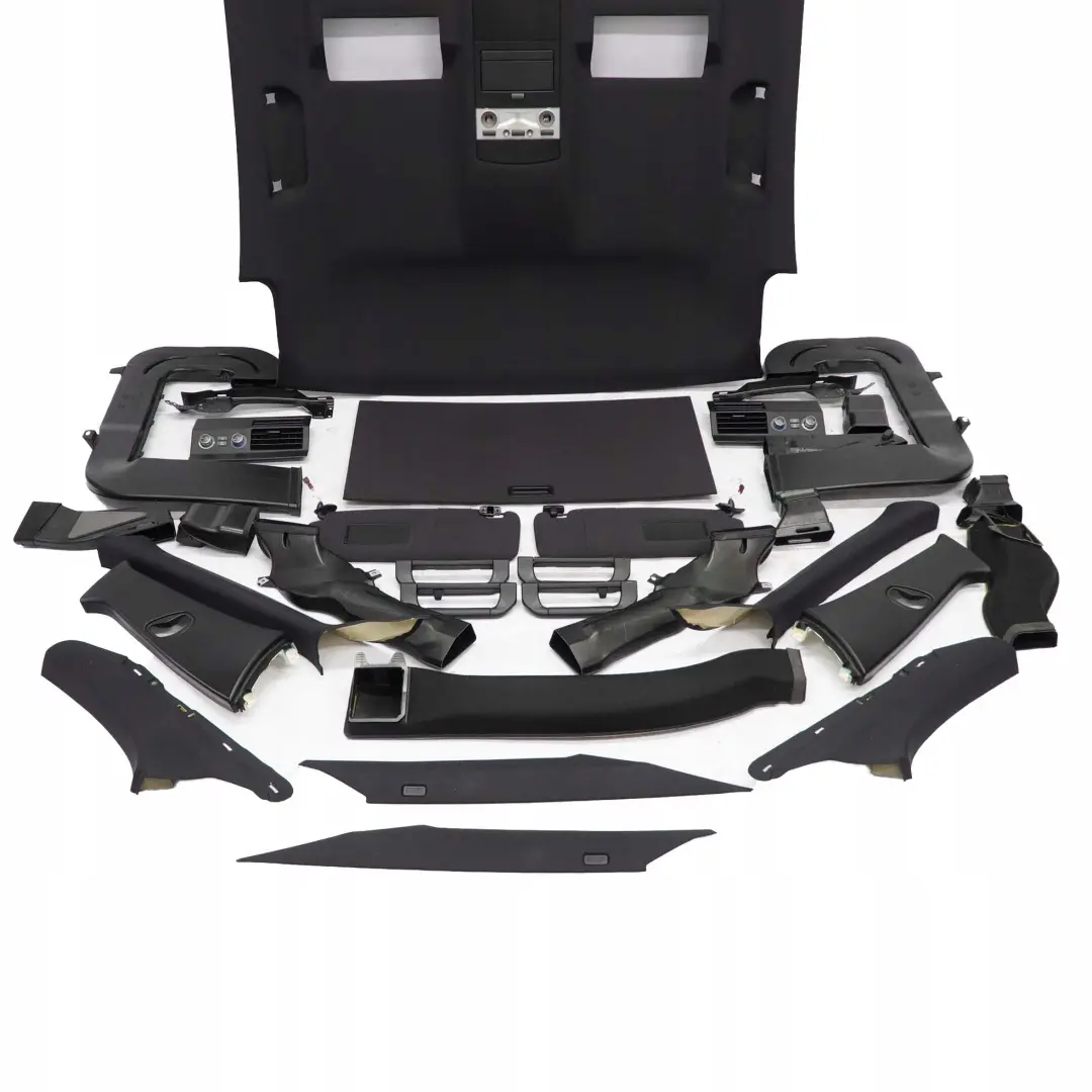 BMW E66 Long Complete Headlining Roof Slide Rear Air Conditioning Sunroof Black - SKU 7058135 - Part number 7058135