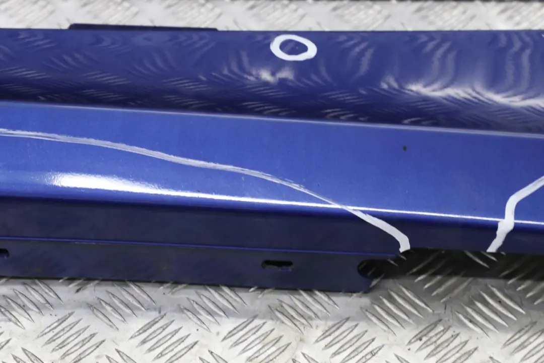 BMW 1 E87 LCI Sill Strip Side Skirt Left N/S Montegoblau Montego Blue - A51 - SKU 0036145-MTB2 - Part number 0036145