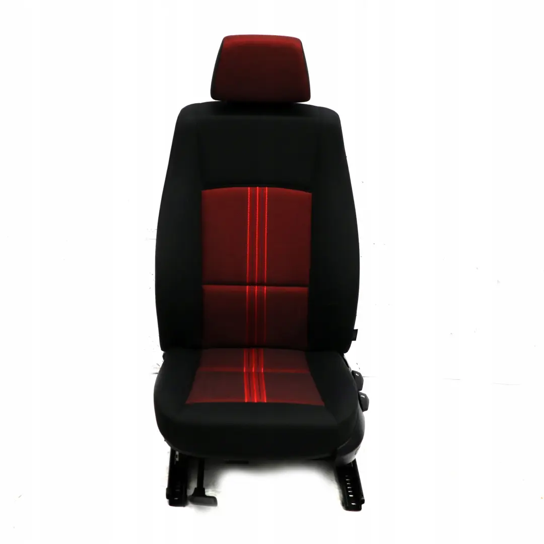 Front Left N/S Seat Cloth Fabric Anthracite Median Vermilion Rot Red to BMW X1 E84 with Part number 2992611 BMW X1 E84 Front Left N/S Seat Cloth Fabric Anthracite Median Vermilion Rot Red - SKU 2992611 - Part number 2992611