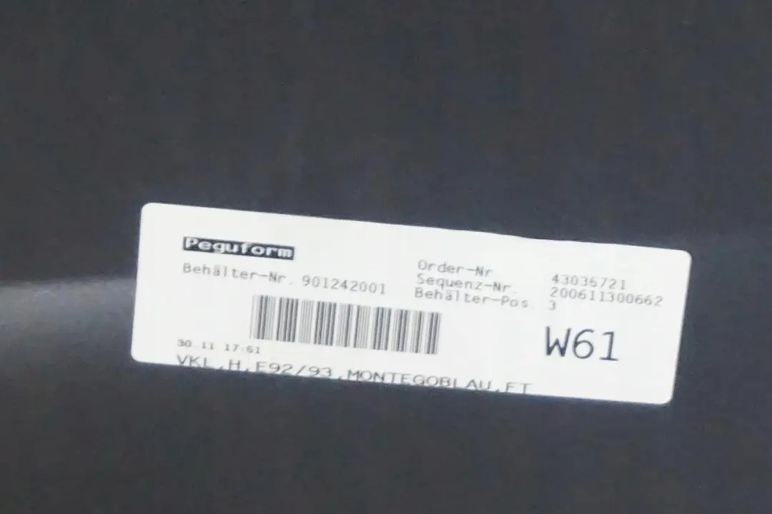 BMW E92 E93 Zderzak tylny tył pdc montegoblau - SKU 0034474-MTB1 - Numer Części 0034474