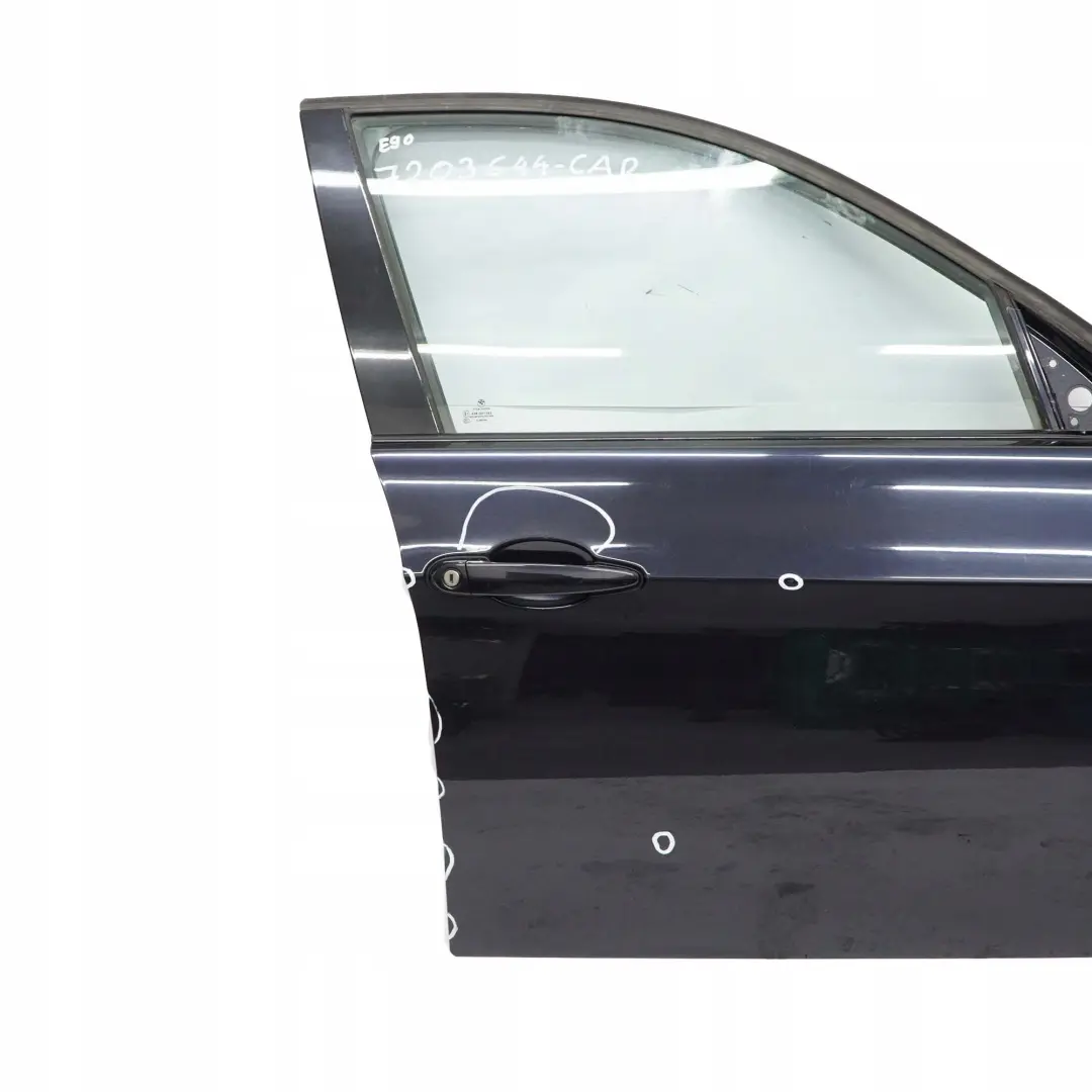BMW E90 E91 Porta Anteriore Destra Nero Carbone Nero Metallizzato - 416 - SKU 7203644-CAR - Numero di parte 7203644