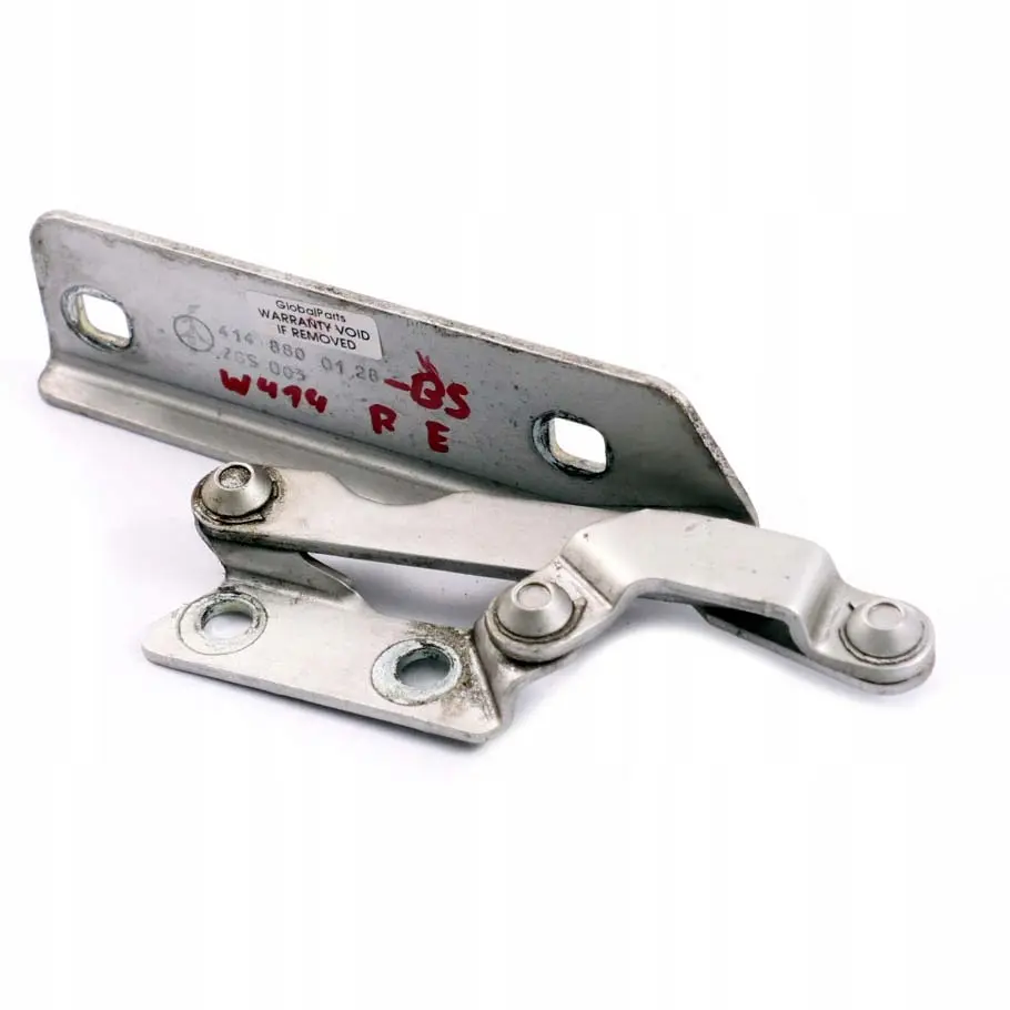 Mercedes-Benz Vaneo W414 Front Right O/S Hood Bonnet Hinge Brilliant Silver 744 to with Part number A4148800128 Mercedes-Benz Vaneo W414 Front Right O/S Hood Bonnet Hinge Brilliant Silver 744 - SKU A4148800128-BS - Part number A4148800128