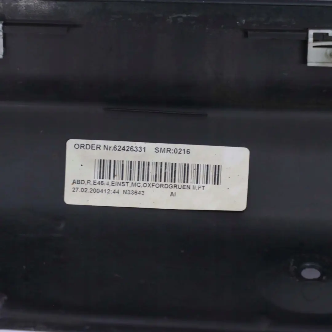 BMW E46 Limousine Touring Listello Portiera Gonna Destra Grigio Argento - A08 - SKU 9071632-OXF - Numero di parte 9071632