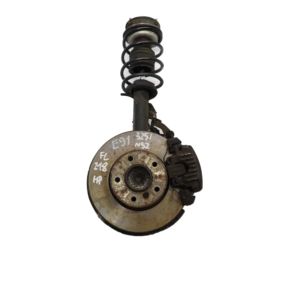 BMW 3 E91 Touring 325i N52 Front Left N/S Spring Strut Brake Suspension Leg Hub - SKU 6786013-4 - Part number 6786013