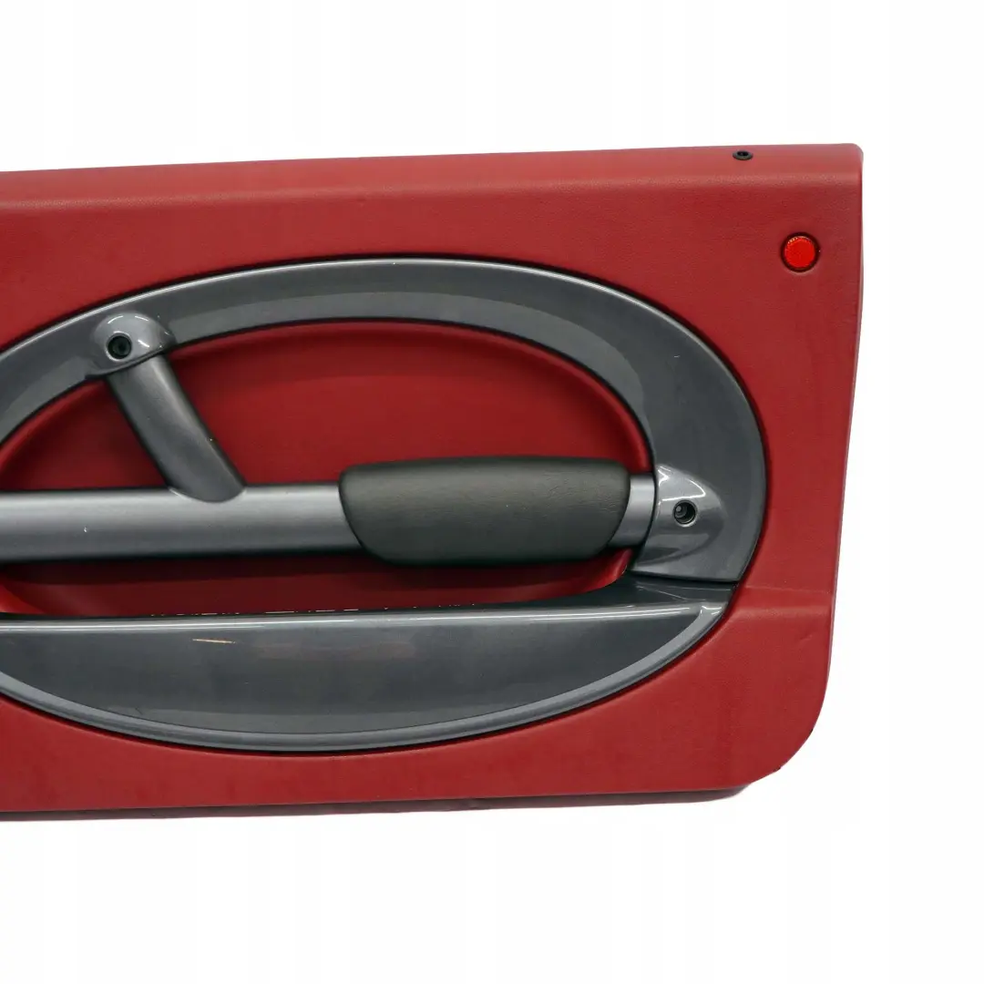 Front Right O/S Door Card Trim Tartan Red Leather Anthracite to BMW Mini R50 with Part number 7113436 BMW Mini R50 Front Right O/S Door Card Trim Tartan Red Leather Anthracite - SKU 7113436 - Part number 7113436
