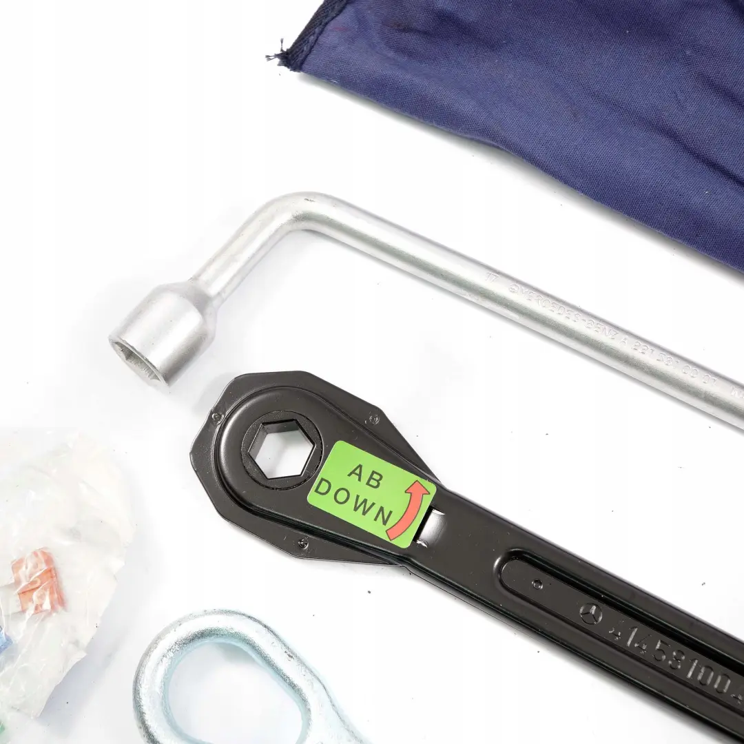 Mercedes-Benz A E G S Class W169 W211 W212 W221 W463 Tool Bag Set to with Part number A2035850001 Mercedes-Benz A E G S Class W169 W211 W212 W221 W463 Tool Bag Set - SKU A2035850001 - Part number A2035850001