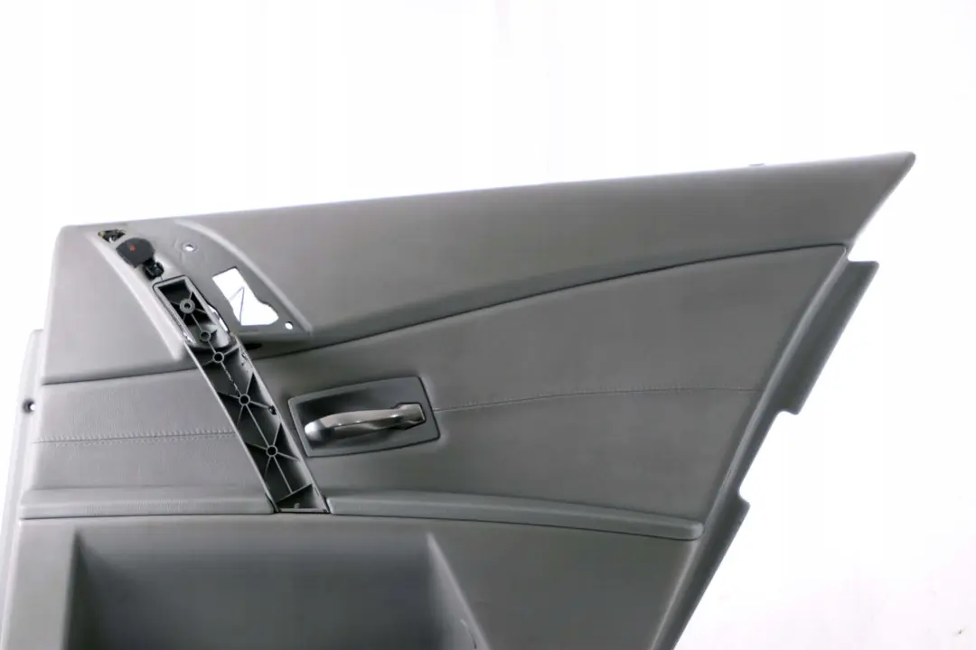 BMW 5 Series E60 Rear Right O/S E61 Door Card Lining Leather Trim Panel Grey - SKU 7078746 - Part number 7078746