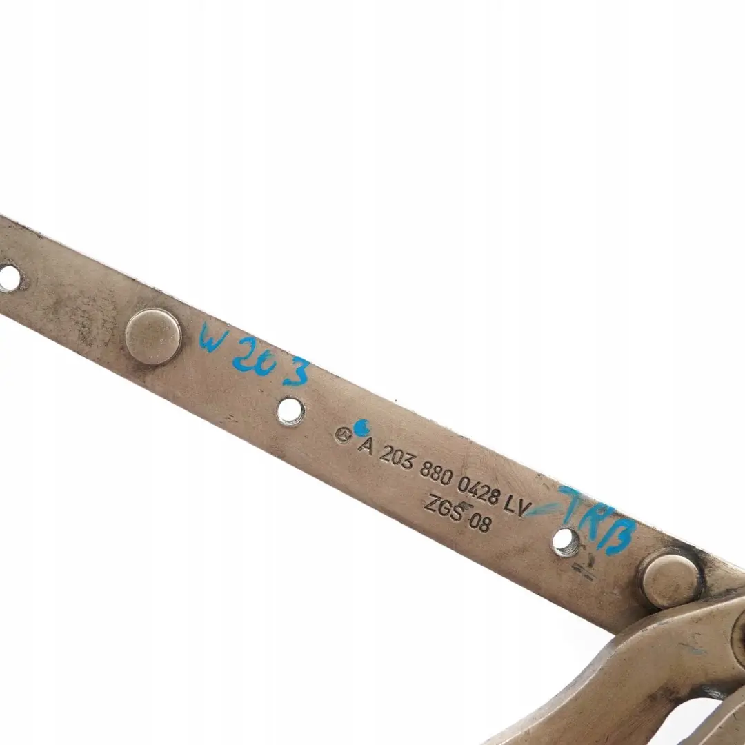 Mercedes-Benz Clase C W203 Bisagra Derecha Capo Delantero Travertino Beige 693 para con número de pieza A2038800428 Mercedes-Benz Clase C W203 Bisagra Derecha Capo Delantero Travertino Beige 693 - SKU A2038800428-TRB - Número de pieza A2038800428