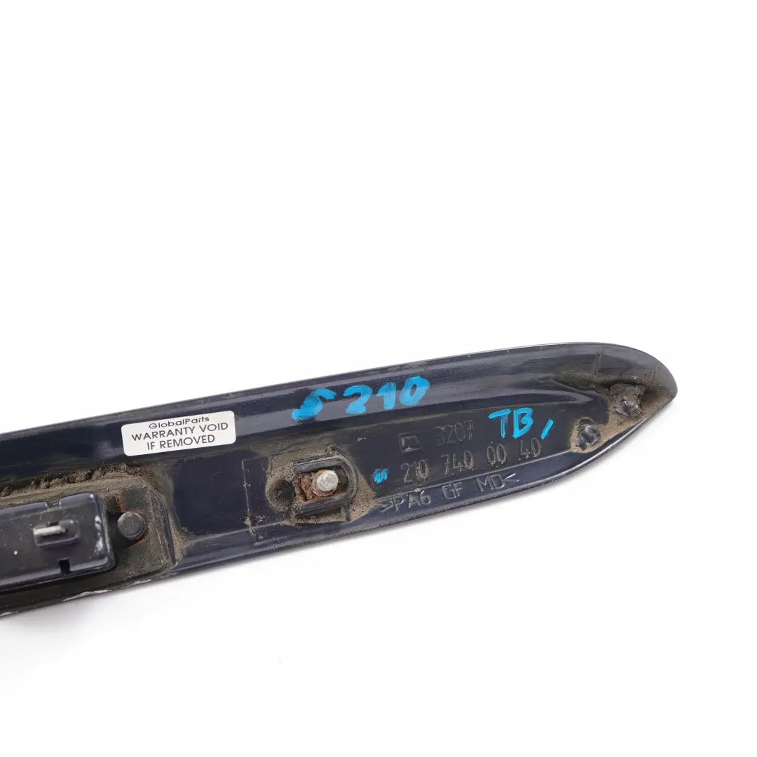 Mercedes-Benz W210 S210 Griffleiste Lampe Heckklappe Verkleidung Tanzanite Blue für mit Teilenummer A2107400040 Mercedes-Benz W210 S210 Griffleiste Lampe Heckklappe Verkleidung Tanzanite Blue - SKU A2107400040-TB - Teilenummer A2107400040