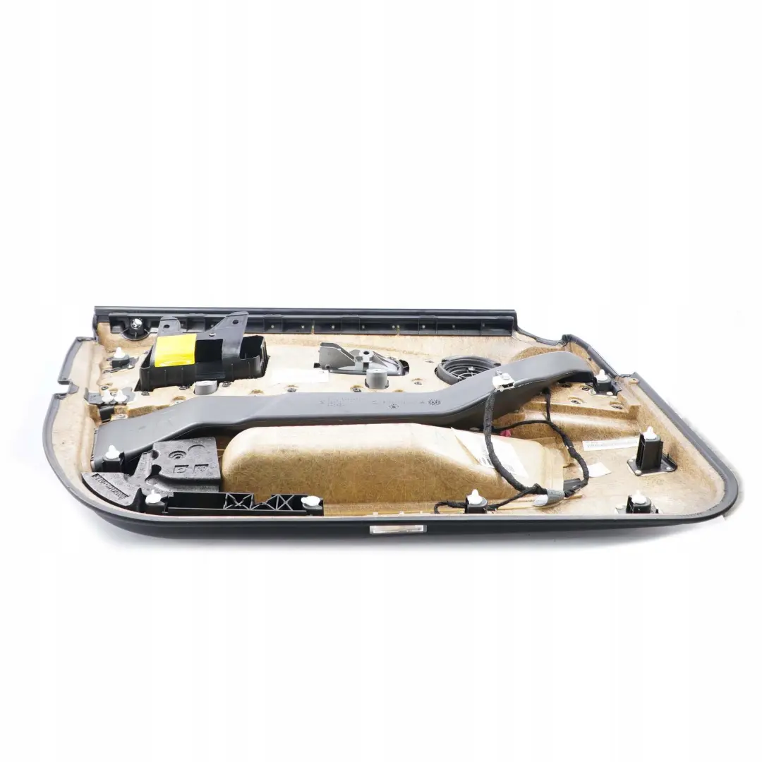 BMW 7 Series E65 E66 Front Right O/S Door Card Leather Pearl Black Lining Trim - SKU 7122380 - Part number 7122380