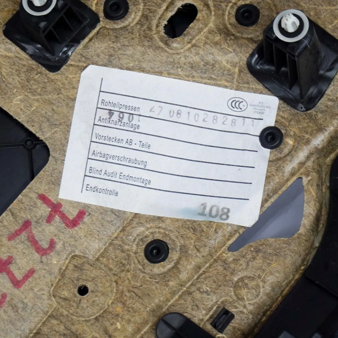 BMW F10 F11 Tapicerka boczek drzwi prawy tył skóra - SKU 7273280 - Numer Części 7273280
