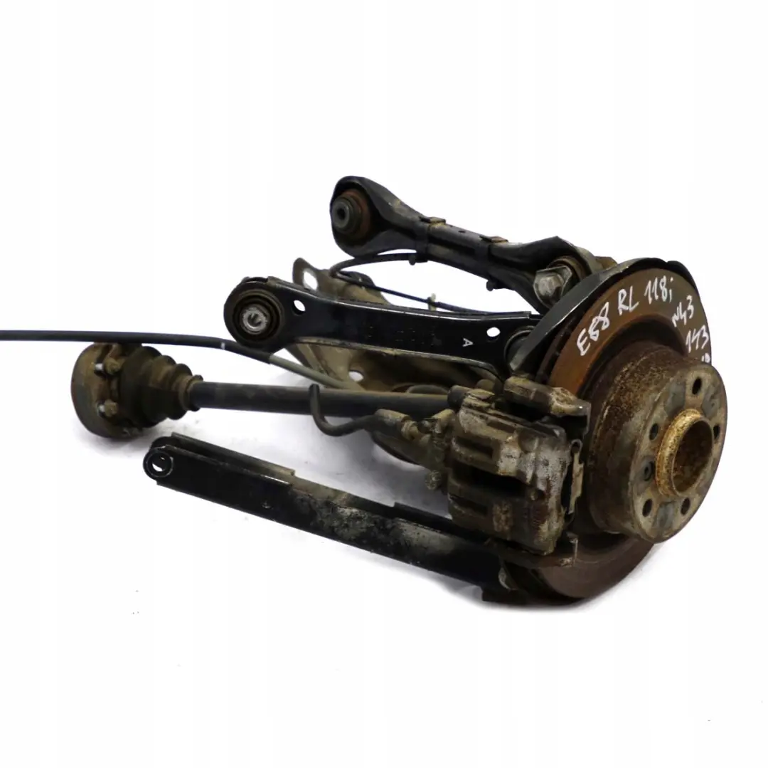 N43 Trasera Izquierda Primavera Strut Pierna Freno Suspension Hub para BMW E88 118i con número de pieza 6774809 BMW E88 118i N43 Trasera Izquierda Primavera Strut Pierna Freno Suspension Hub - SKU 6774809-10 - Número de pieza 6774809