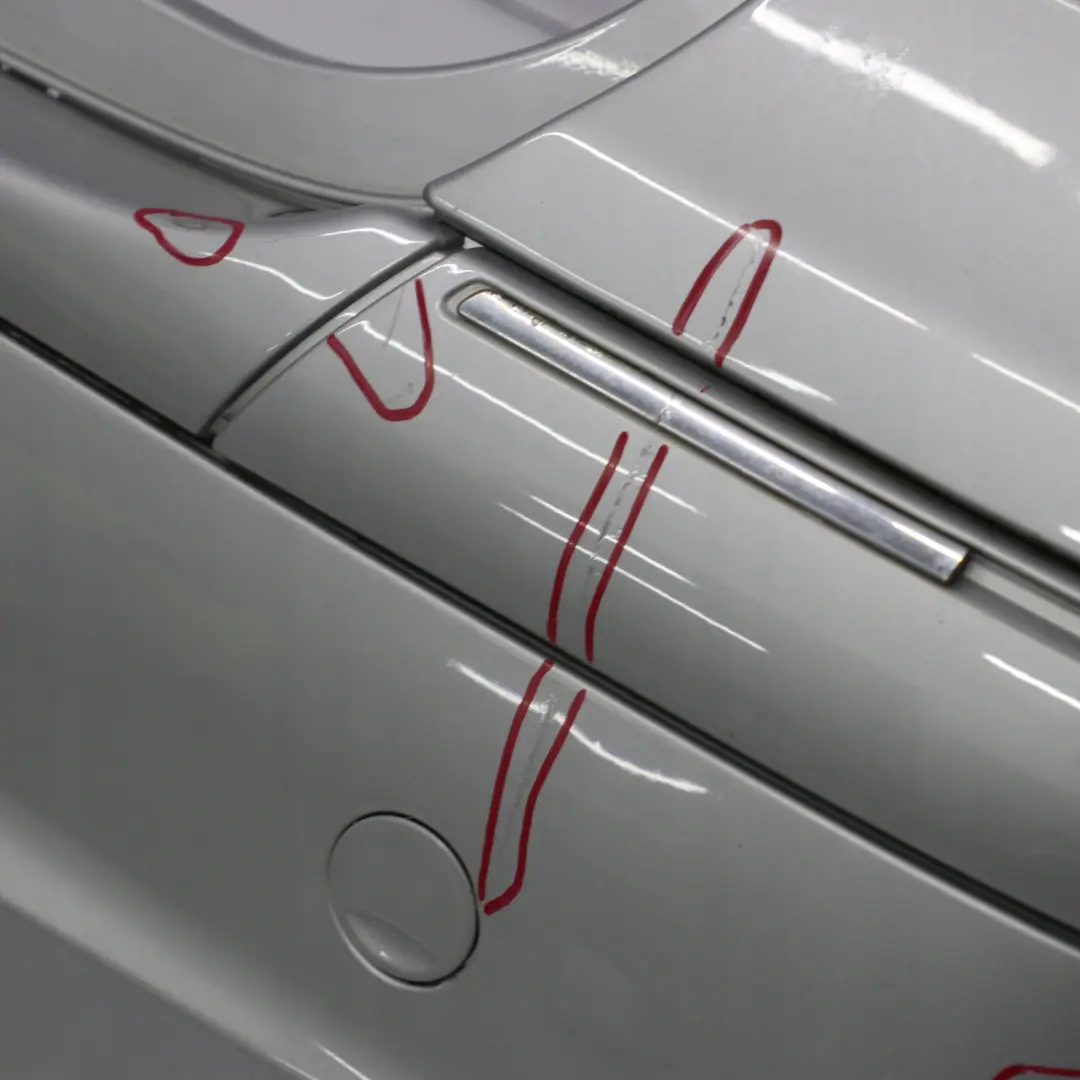 Mercedes-Benz A-Class W168 Rear Bumper Trim Panel Polar Silver Metallic - 761 to with Part number A1688852625 Mercedes-Benz A-Class W168 Rear Bumper Trim Panel Polar Silver Metallic - 761 - SKU A1688852625-PLS - Part number A1688852625