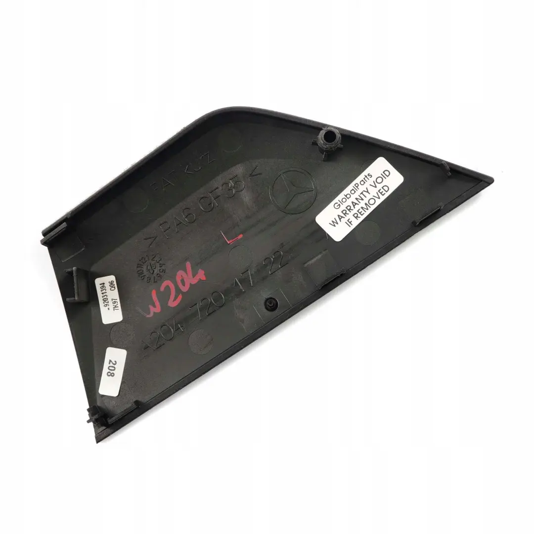 Junta Tapa Puerta Delantera Izquierda para Mercedes W204 con número de pieza A2047201722 Mercedes W204 Junta Tapa Puerta Delantera Izquierda - SKU A2047201722 - Número de pieza A2047201722