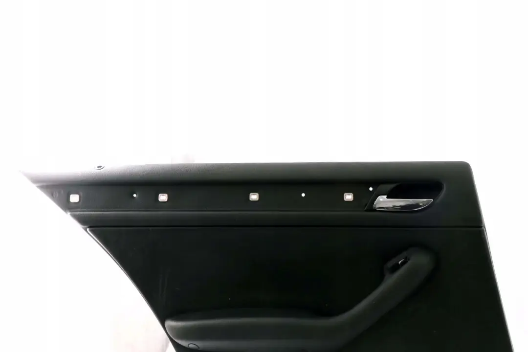 BMW 3 E46 Saloon Rear Left N/S Trim Panel Door Card Leather Montana Black - SKU 8224535 - Part number 8224535