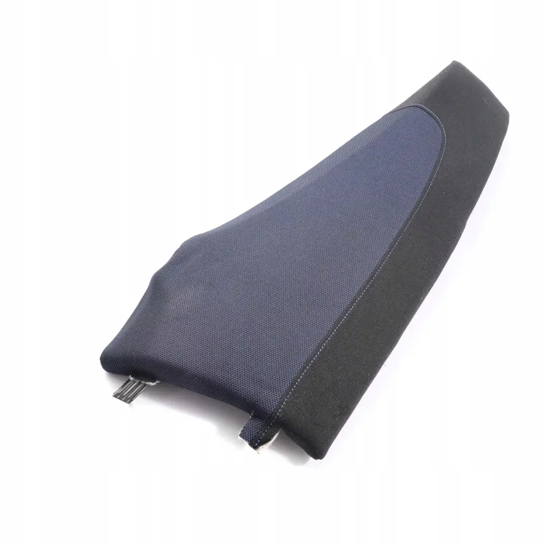 Acabado Lateral Tela Asiento Trasero Izquierdo Red Azul Monaco para BMW E81 E82 con número de pieza 9158961 BMW E81 E82 Acabado Lateral Tela Asiento Trasero Izquierdo Red Azul Monaco - SKU 9158961 - Número de pieza 9158961
