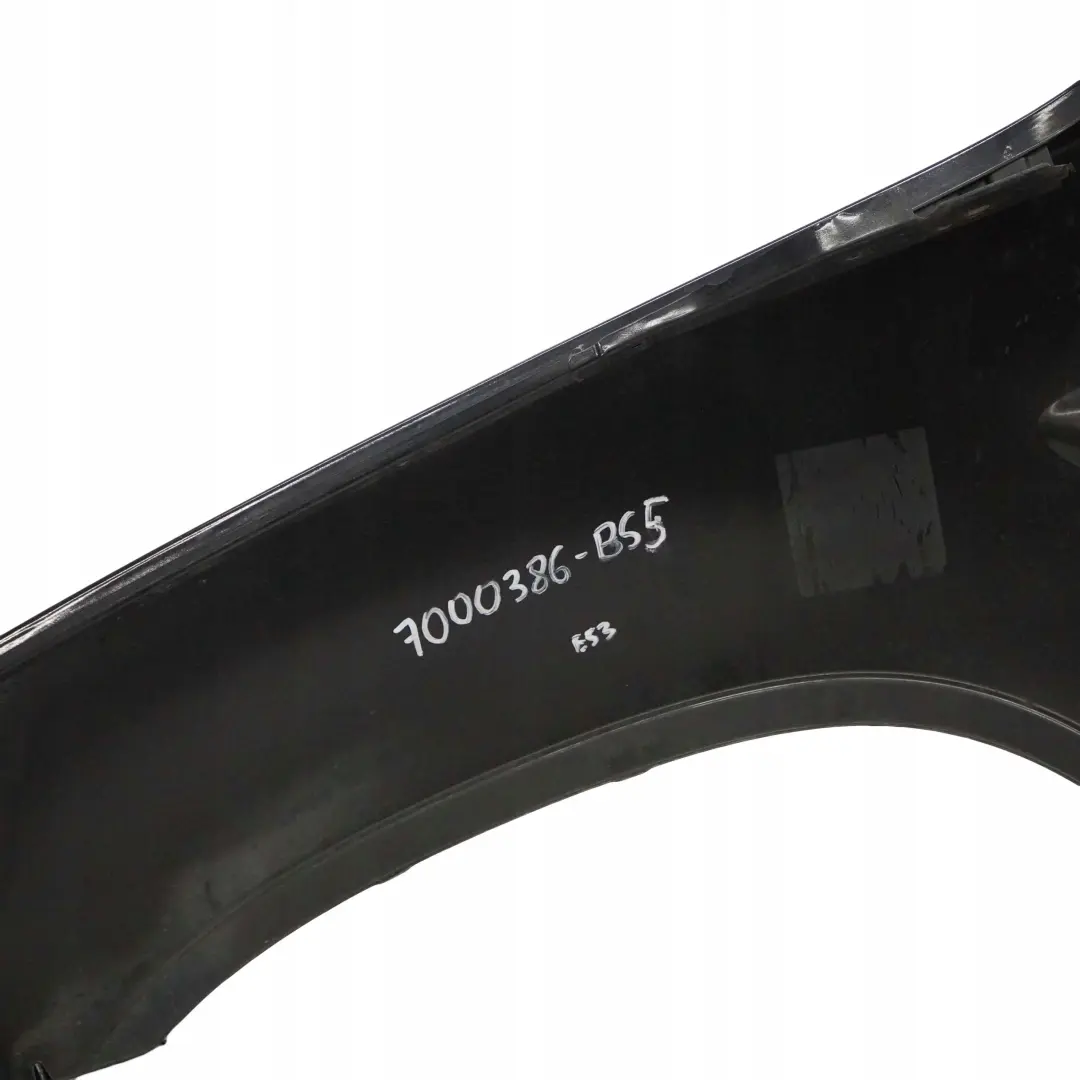 Side Panel Wing Fender Front Right Black Sapphire para BMW E53 con número de pieza 7000386 BMW E53 Side Panel Wing Fender Front Right Black Sapphire - SKU 7000386-BS5 - Número de pieza 7000386