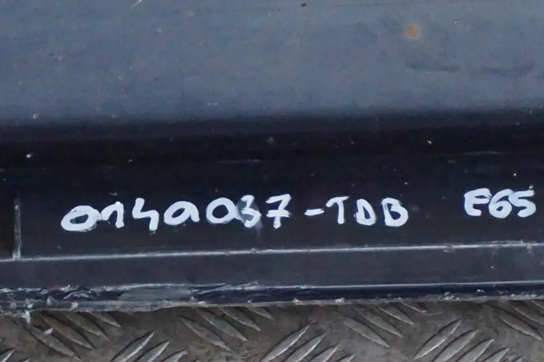 BMW 7 Series E65 Door Sill Cover Skirt Left N/S Toledoblau Toledo Blue Blau - SKU 0140037-TDB - Part number 0140037