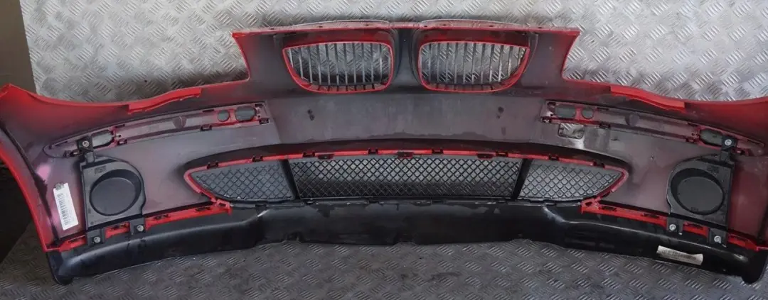 BMW 1 Series E87 Complete Front Bumper Japanrot Japan Rot Red - 438 - SKU 0032635-JR - Part number 32635