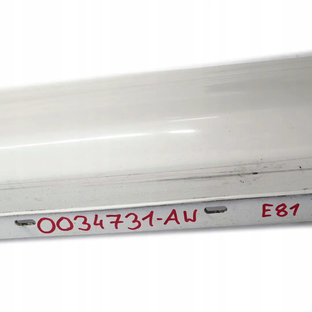Bas de Porte Seuil Droite Blanc des Alpes Blanc pour BMW E81 E82 E88 M Sport à propos du numéro de pièce 0034732 BMW E81 E82 E88 M Sport Bas de Porte Seuil Droite Blanc des Alpes Blanc - SKU 0034732-AW2 - Numéro de pièce 0034732