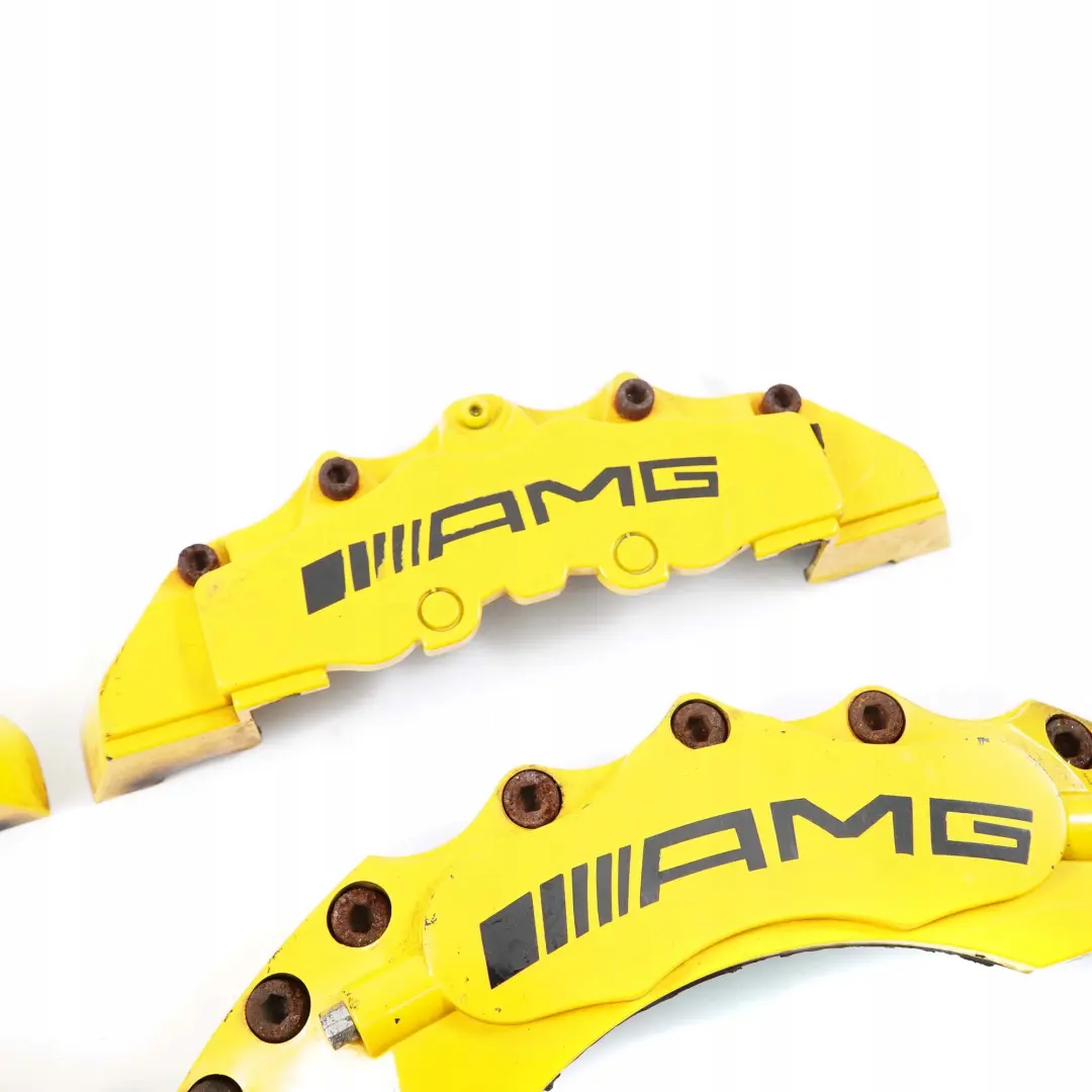 Mercedes-Benz C-Class W204 AMG Front Rear Brake Caliper Cover Kit Set Yellow to with Part number AMG Brake Calipers Mercedes-Benz C-Class W204 AMG Front Rear Brake Caliper Cover Kit Set Yellow - SKU AMG Brake Calipers - Part number AMG Brake Calipers