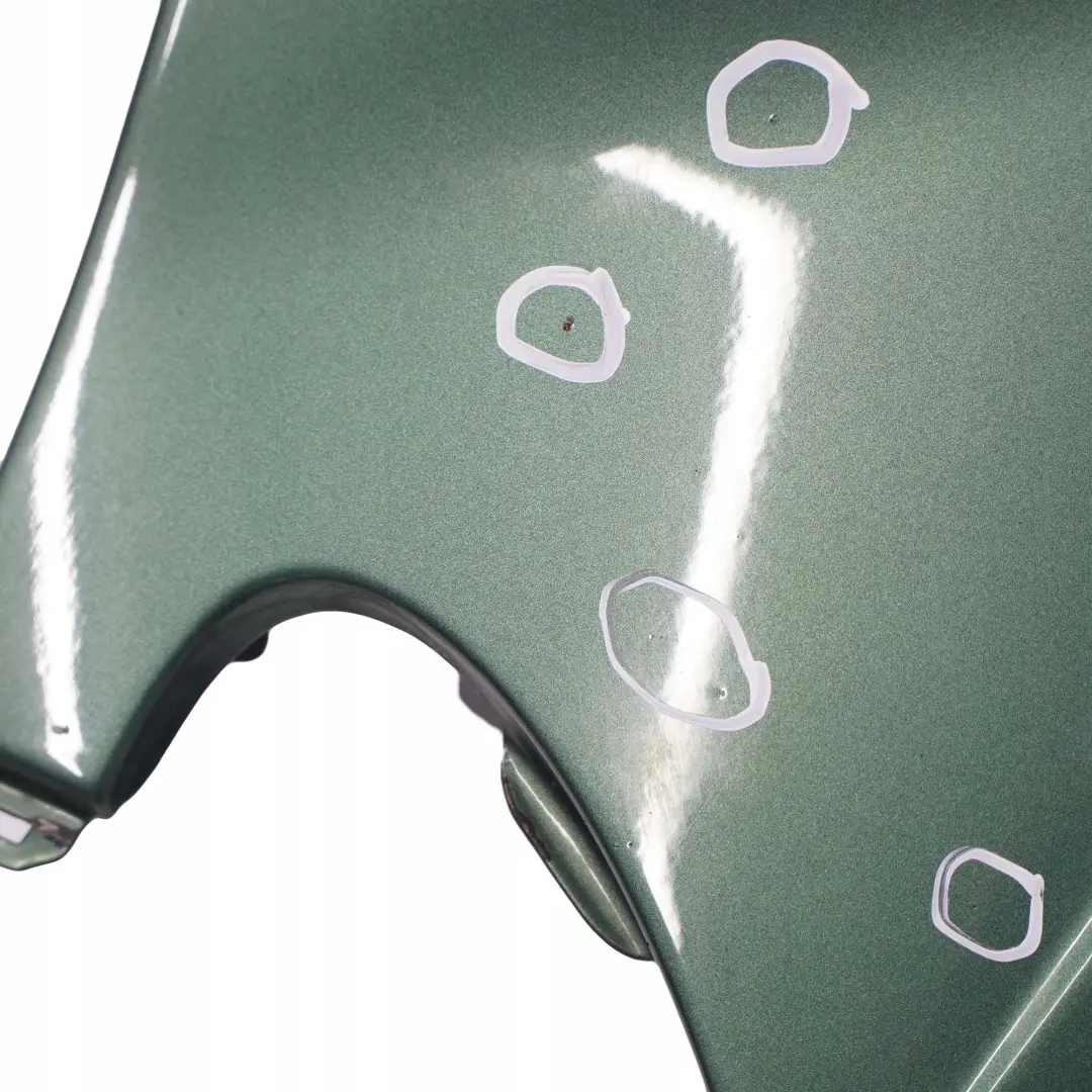 Front Right O/S Side Panel Fender Wing Meergruen Sea Green - 393 to BMW 3 E46 with Part number 8240406 BMW 3 E46 Front Right O/S Side Panel Fender Wing Meergruen Sea Green - 393 - SKU 8240406-MRG - Part number 8240406