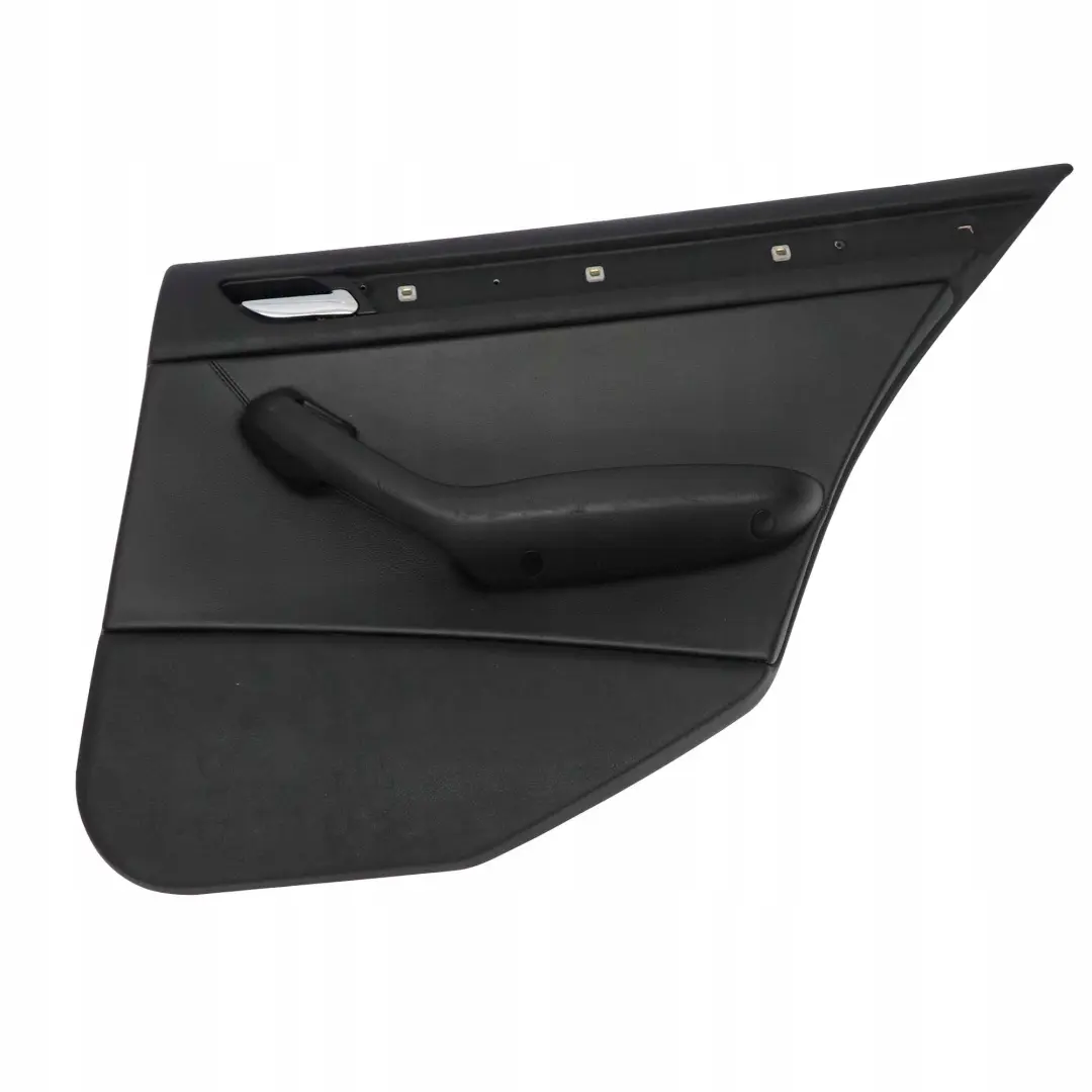 Right O/S Trim Panel Door Card Leather Montana Black to BMW 3 E46 Saloon Rear with Part number 8224536 BMW 3 E46 Saloon Rear Right O/S Trim Panel Door Card Leather Montana Black - SKU 8224536 - Part number 8224536