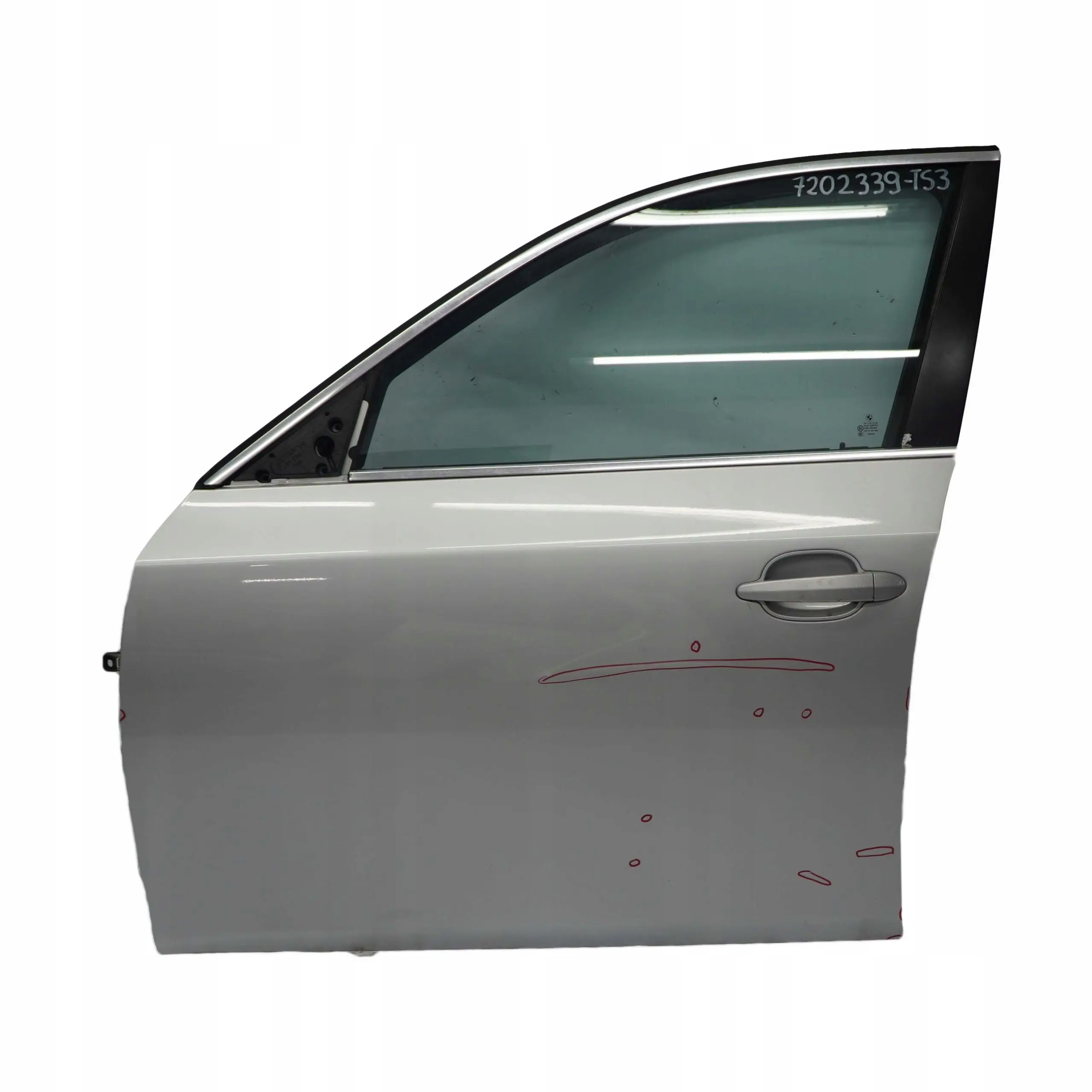 BMW 5 Series E60 E61 Door Front Left N/S Titansilber Silver Metallic - 354