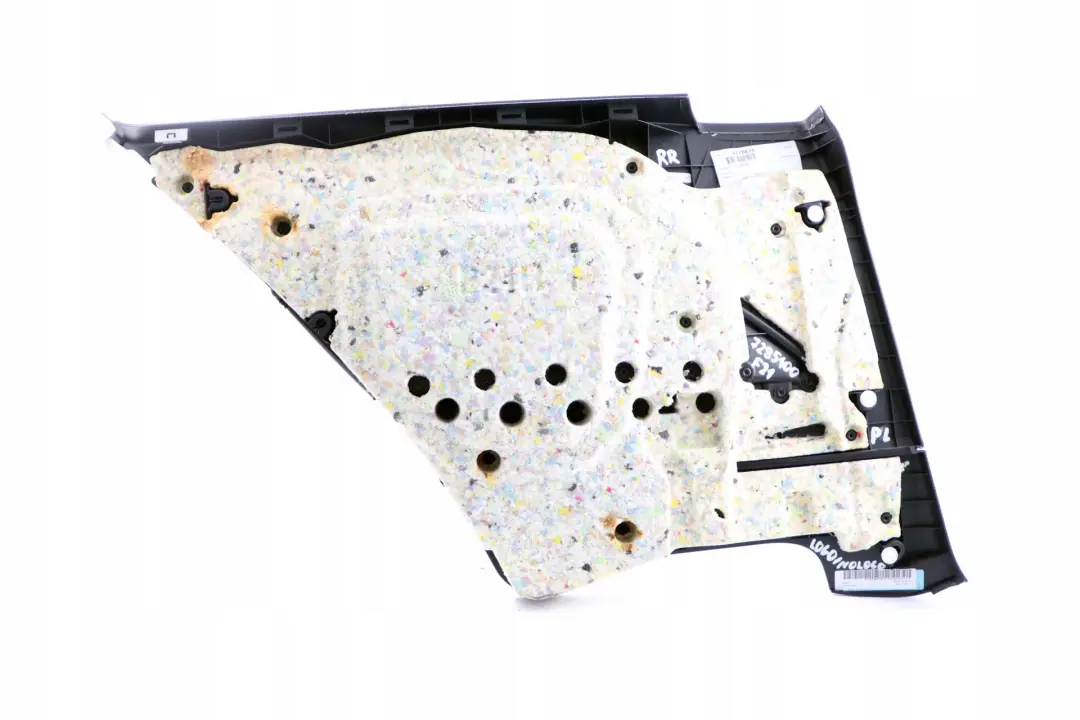 Trasero Derecho Lateral Panel Revestimiento Tela Antracita Rojo para BMW F21 con número de pieza 7285400 BMW F21 Trasero Derecho Lateral Panel Revestimiento Tela Antracita Rojo - SKU 7285400 - Número de pieza 7285400