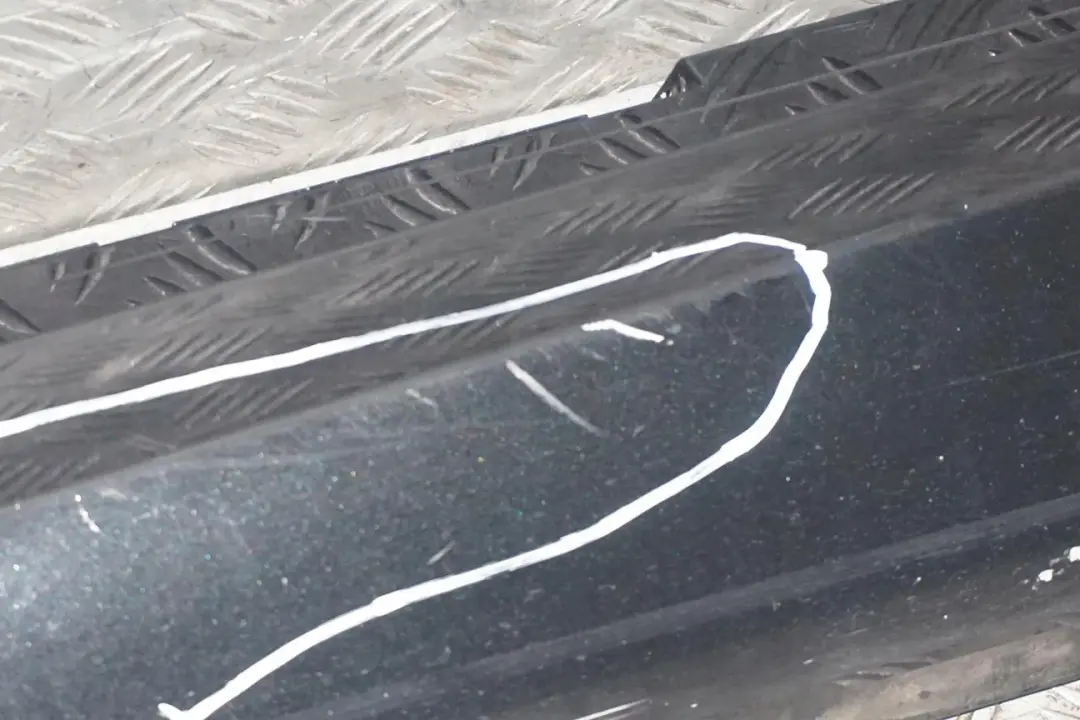 BMW 1 E87 M Sport Sill Strip Side Skirt Left N/S Sparkling Graphite - A22 - SKU 0033557-SG - Part number 0033557