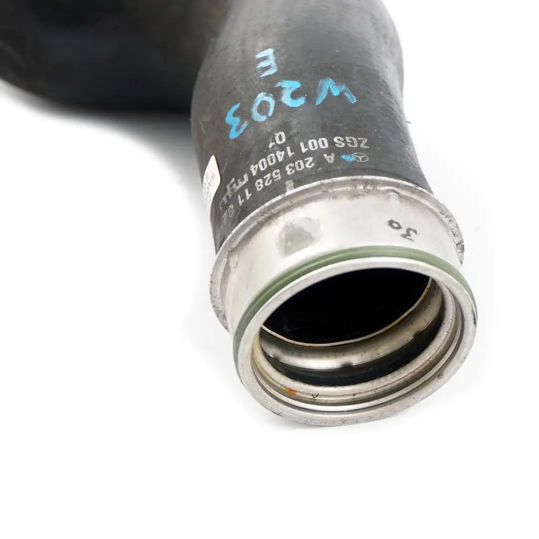 Mercedes-Benz W203 200 Kompressor Left Turbo Intercooler Hose Pipe to with Part number A2035281182 Mercedes-Benz W203 200 Kompressor Left Turbo Intercooler Hose Pipe - SKU A2035281182 - Part number A2035281182