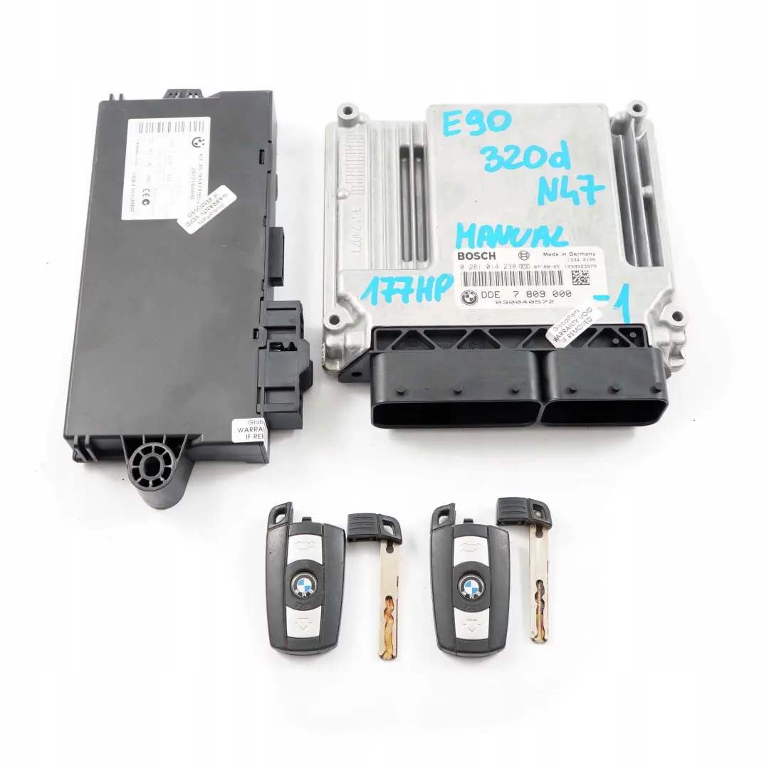 BMW 1 3 Serie E81 E87N E90 N47 ECU Boitier de base DDE CAS3 - SKU 7809000-1 - Numéro de pièce 7809000