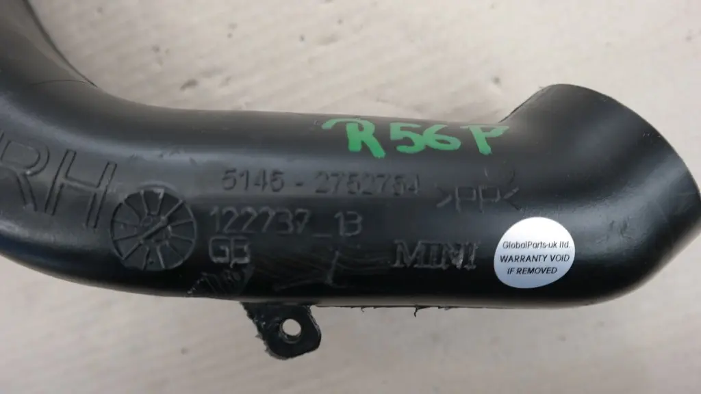 Conducto De Aire Frío Derecha 5145 para Mini Cooper One R55 R56 R57 LCI con número de pieza 51452752754 Mini Cooper One R55 R56 R57 LCI Conducto De Aire Frío Derecha 5145 - SKU 2752754 - Número de pieza 51452752754