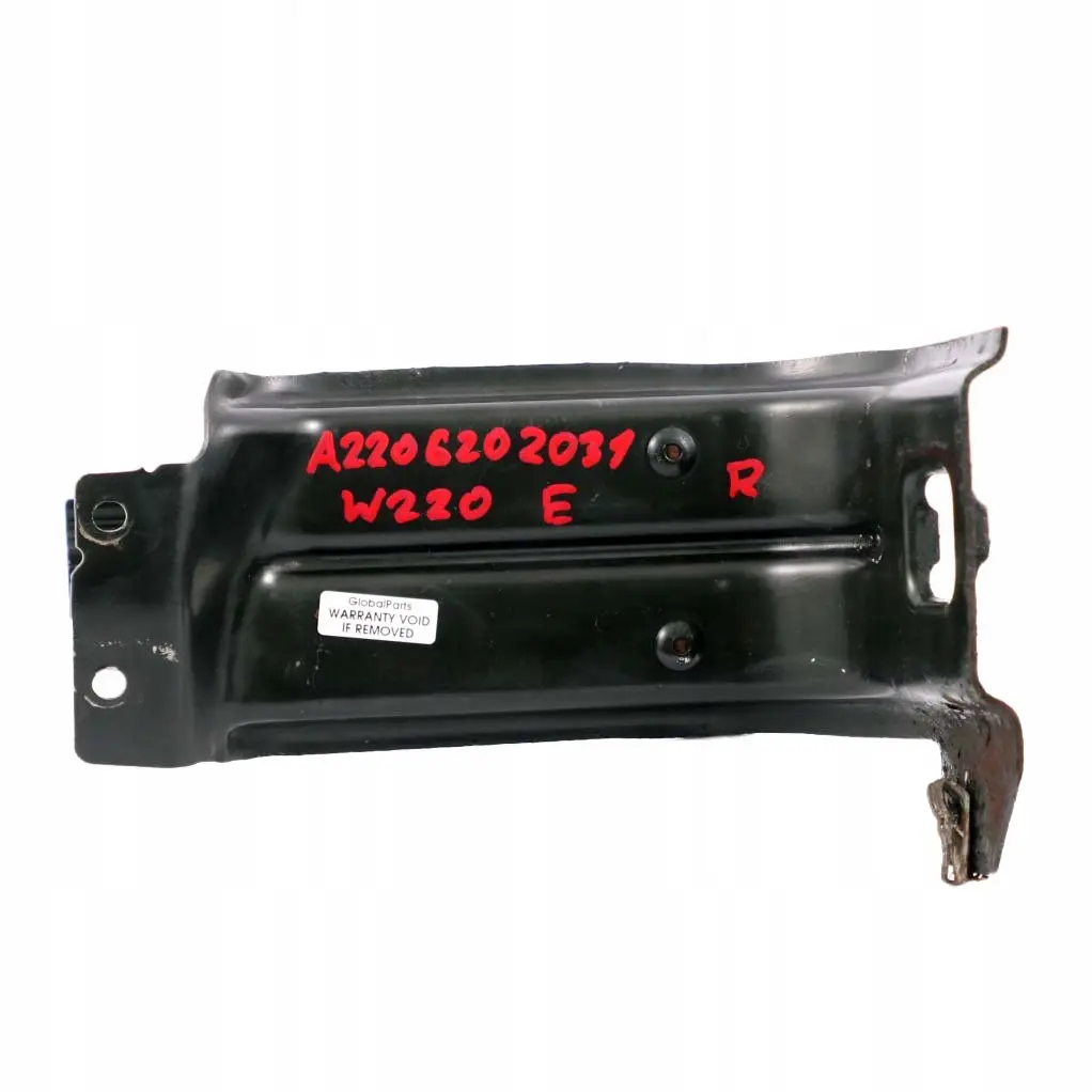 Mercedes-Benz S-Class W220 Front Right OS Slam Panel Support Holder to with Part number A2206202031 Mercedes-Benz S-Class W220 Front Right OS Slam Panel Support Holder - SKU A2206202031 - Part number A2206202031