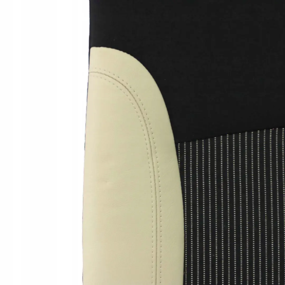 Left N/S Seat Backrest Cloth / Leather Cream White to Mini Cooper One R56 Rear with Part number 7233786 Mini Cooper One R56 Rear Left N/S Seat Backrest Cloth / Leather Cream White - SKU 7233786 - Part number 7233786