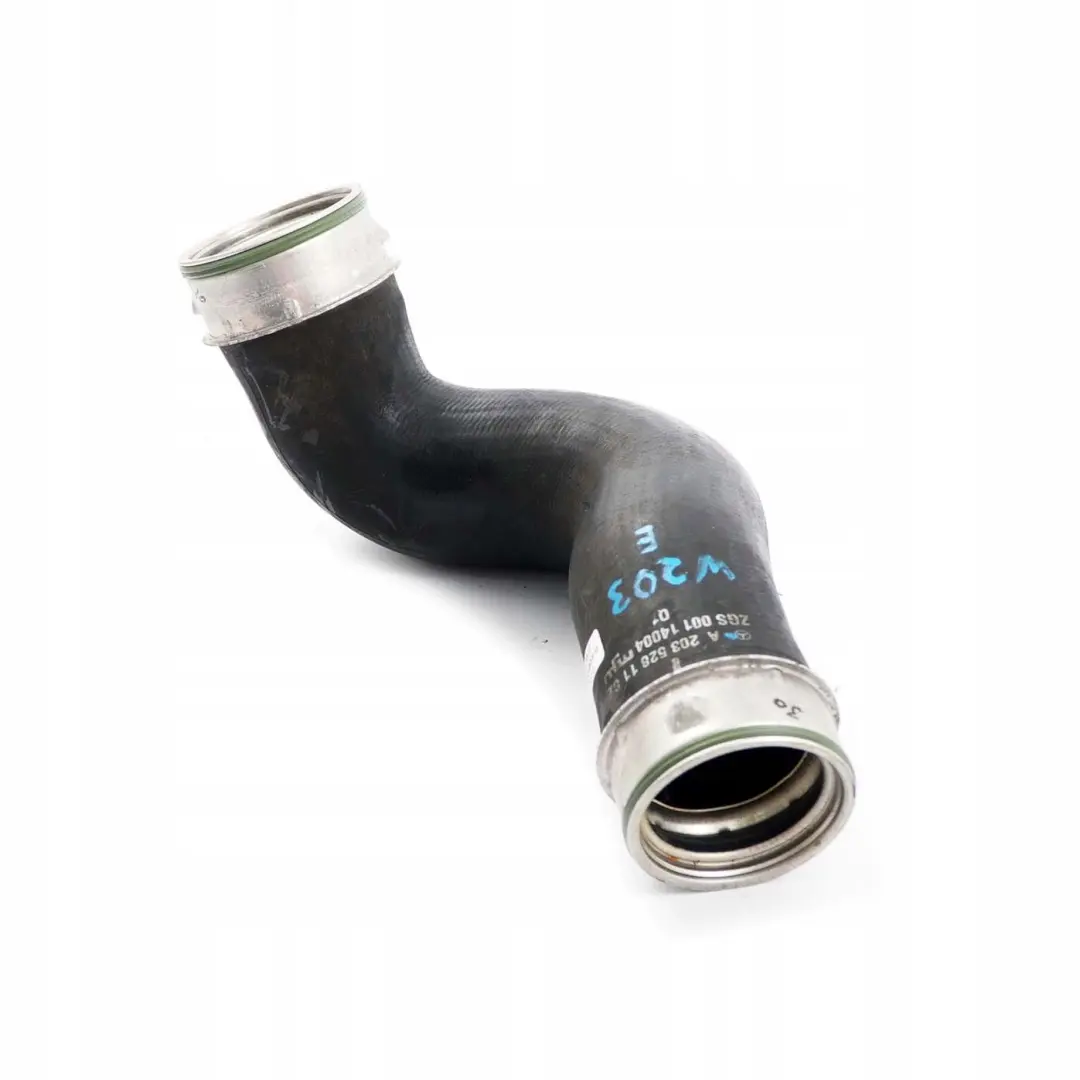 Mercedes-Benz W203 200 Kompressor Left Turbo Intercooler Hose Pipe to with Part number A2035281182 Mercedes-Benz W203 200 Kompressor Left Turbo Intercooler Hose Pipe - SKU A2035281182 - Part number A2035281182