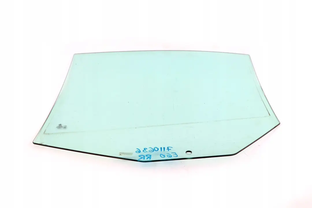 Side Window Glass Panel Glazing Door Rear Right O/S AS2 Green to BMW E60 with Part number 51357110636 BMW E60 Side Window Glass Panel Glazing Door Rear Right O/S AS2 Green - SKU 7110636 - Part number 51357110636