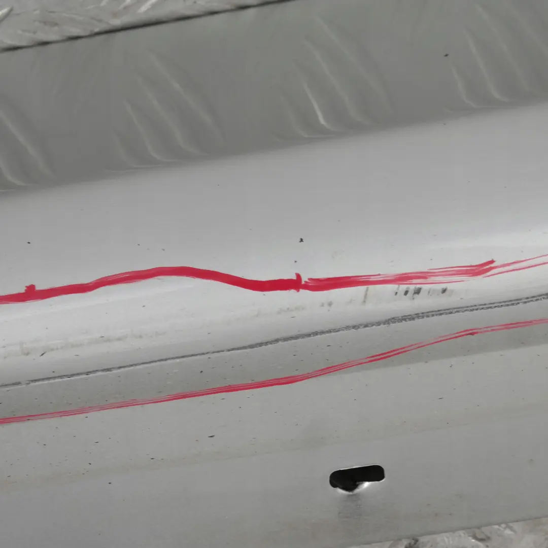 BMW E90 E91 Listello Portiera Apertura Gonna SX Argento-Titanio Silber Metallo - SKU 0032951-TS5 - Numero di parte 32951