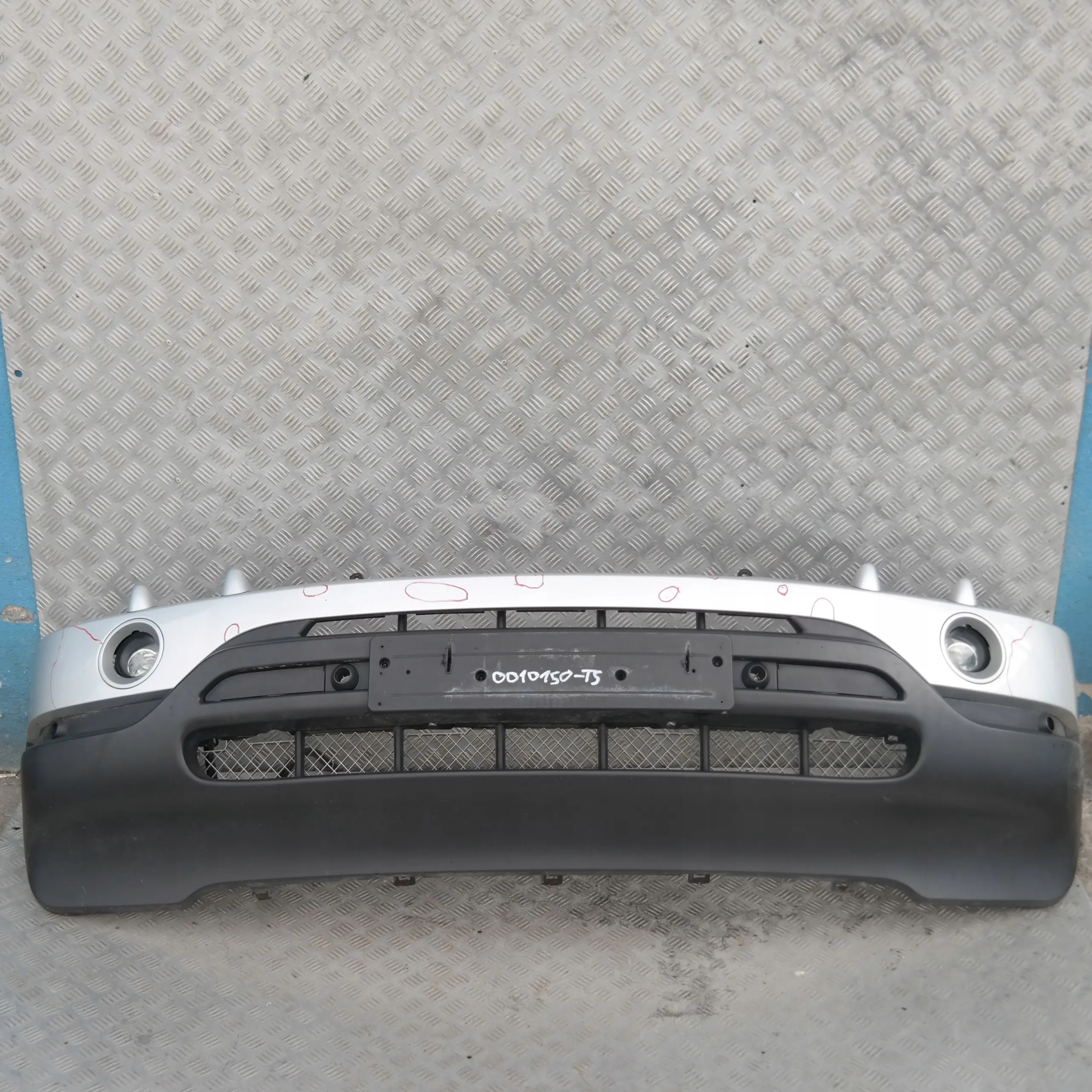 BMW X5 SERIES E53 FRONT BUMPER PANEL PDC TITANSILBER TITAN SILVER SILBER- 354