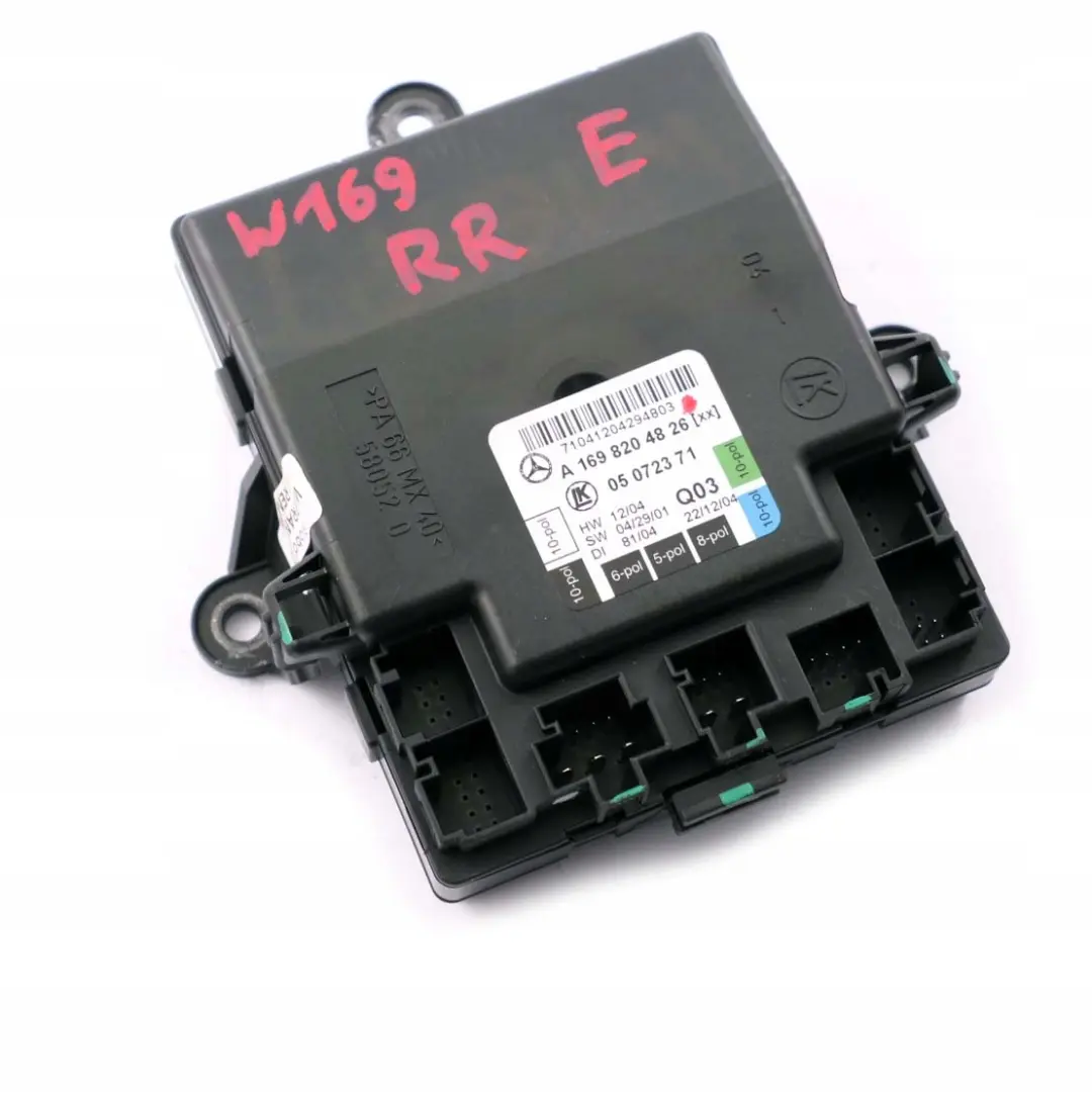 Mercedes-Benz W169 Porte Arriere Droite Steurger?t Module pour à propos du numéro de pièce A1698204826 Mercedes-Benz W169 Porte Arriere Droite Steurger?t Module - SKU A1698204826 - Numéro de pièce A1698204826