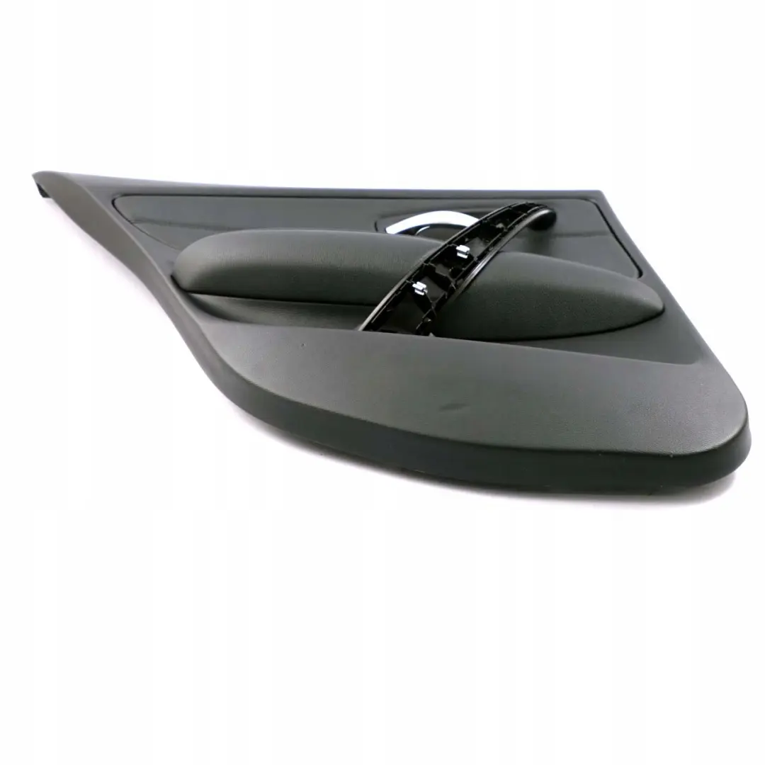 Left N/S Door Card Lining Panel Leather Boston Black to BMW 1 Series E87 LCI Rear with Part number 7224353 BMW 1 Series E87 LCI Rear Left N/S Door Card Lining Panel Leather Boston Black - SKU 7224353 - Part number 7224353