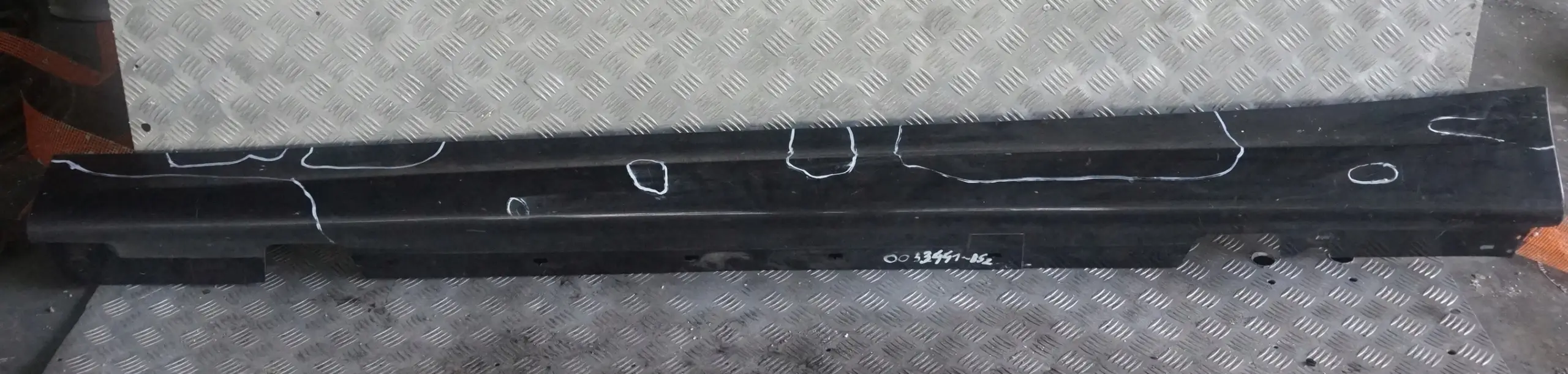 BMW 3 E90 E91 M Sport Bas de Porte Couverture Seuil a Gauche Noir Sapphire