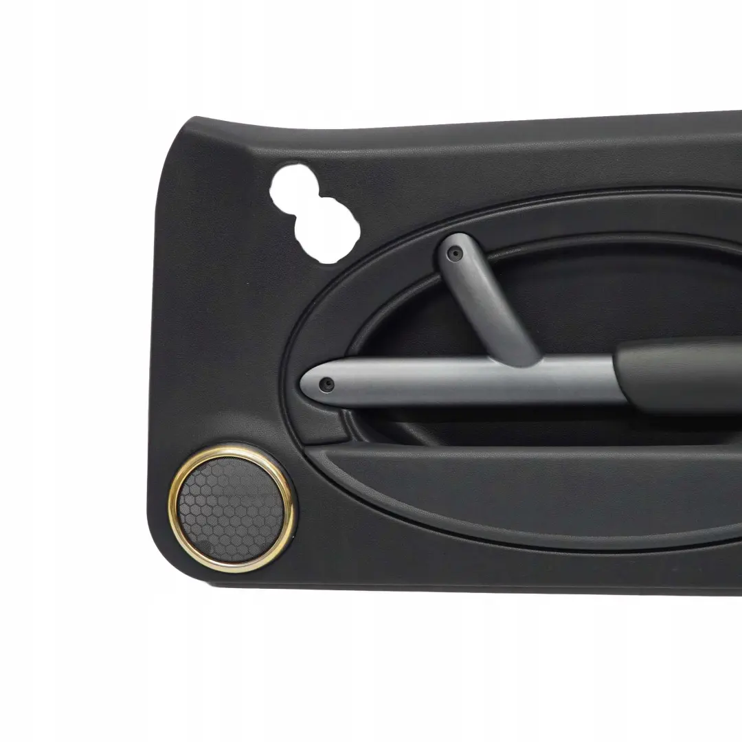 Front Right O/S Door Card Side Trim Panther Black Kaleido to BMW Mini R50 2 with Part number 7070590 BMW Mini R50 2 Front Right O/S Door Card Side Trim Panther Black Kaleido - SKU 7070590-2 - Part number 7070590