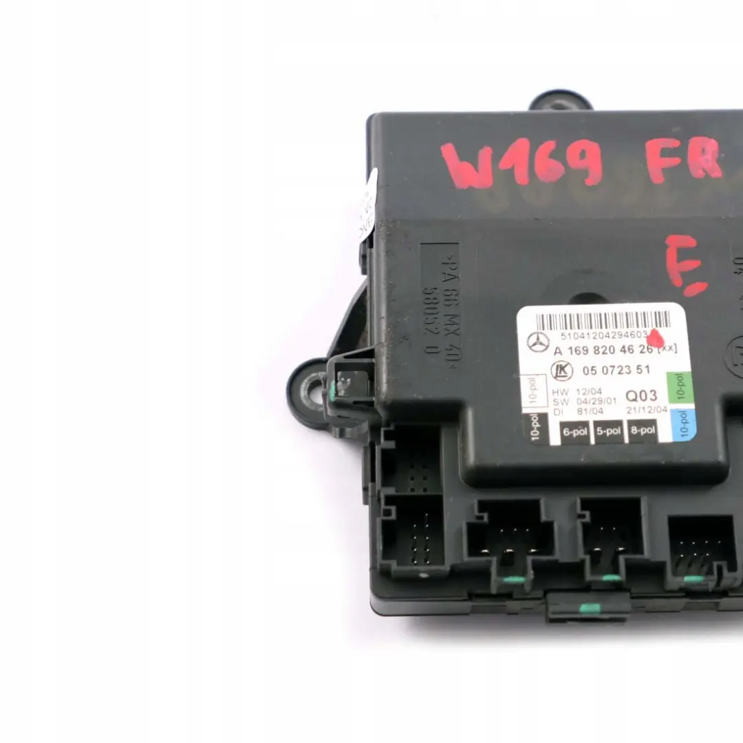  Mercedes-Benz A-Class W169 Front Right Door O/S Control Unit Module - SKU A1698204626 - Part number A1698204626