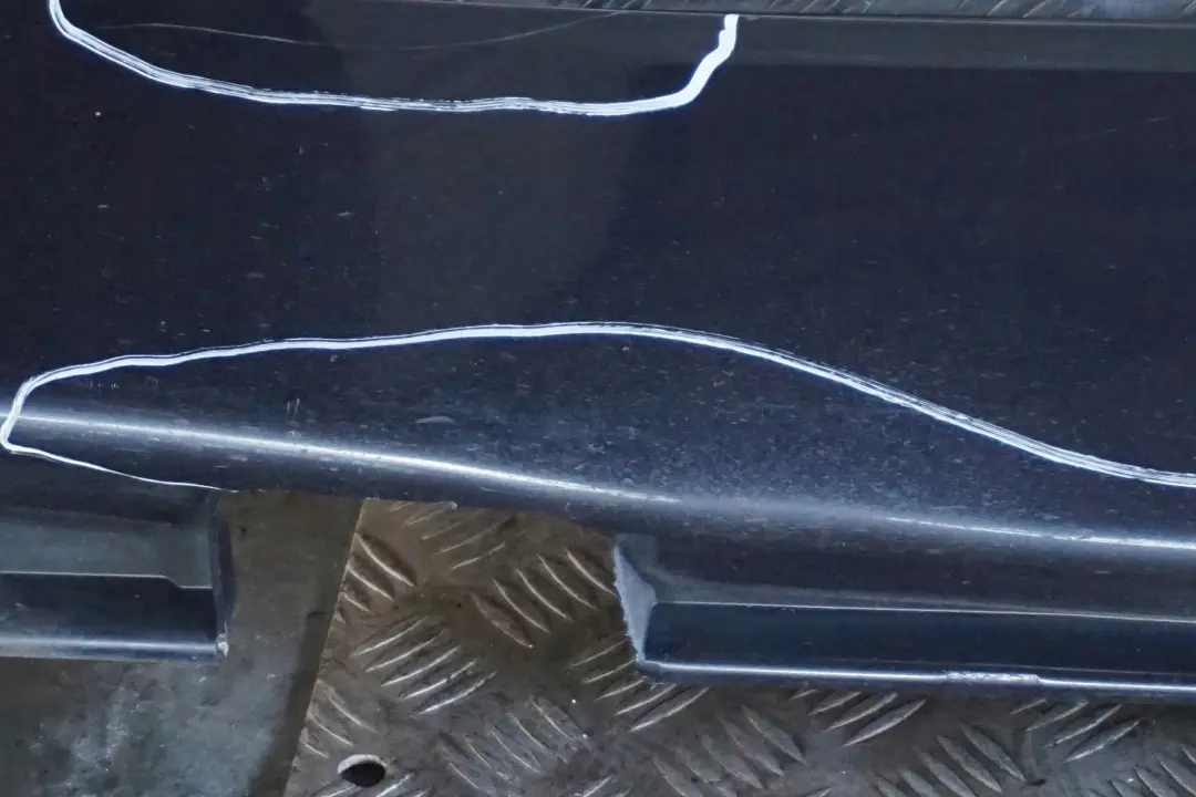 BMW E65 Listello Portiera Apertura Gonna Destra Blu Toledo Metallizzato - SKU 0140038-TDB - Numero di parte 0140038