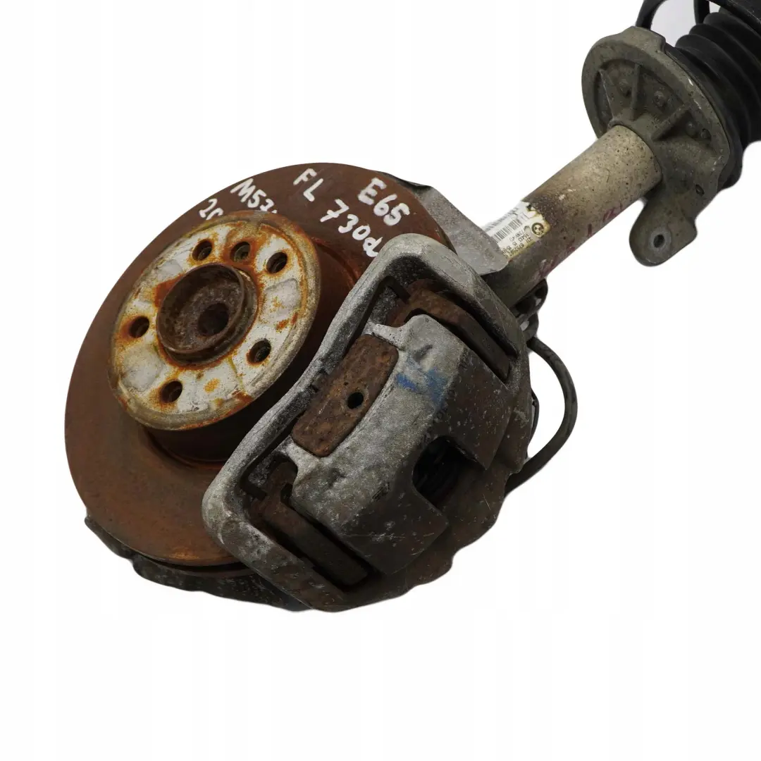 M57N Delantero Izquierdo Pierna Freno Disco Suspension Portador para BMW E65 730d con número de pieza 6786531 BMW E65 730d M57N Delantero Izquierdo Pierna Freno Disco Suspension Portador - SKU 6752597 - Número de pieza 6786531